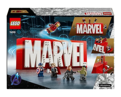 Foto 9 | LEGO Marvel: Logotipo Marvel y Minifiguras