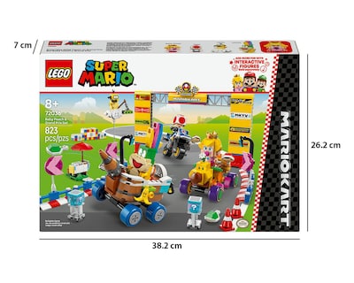Foto 10 | LEGO Super Mario Kart: Set Bebé Peach y Grand Prix