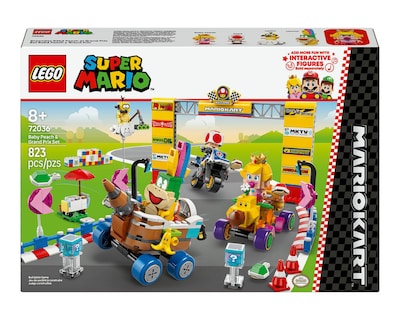 Foto 2 | LEGO Super Mario Kart: Set Bebé Peach y Grand Prix