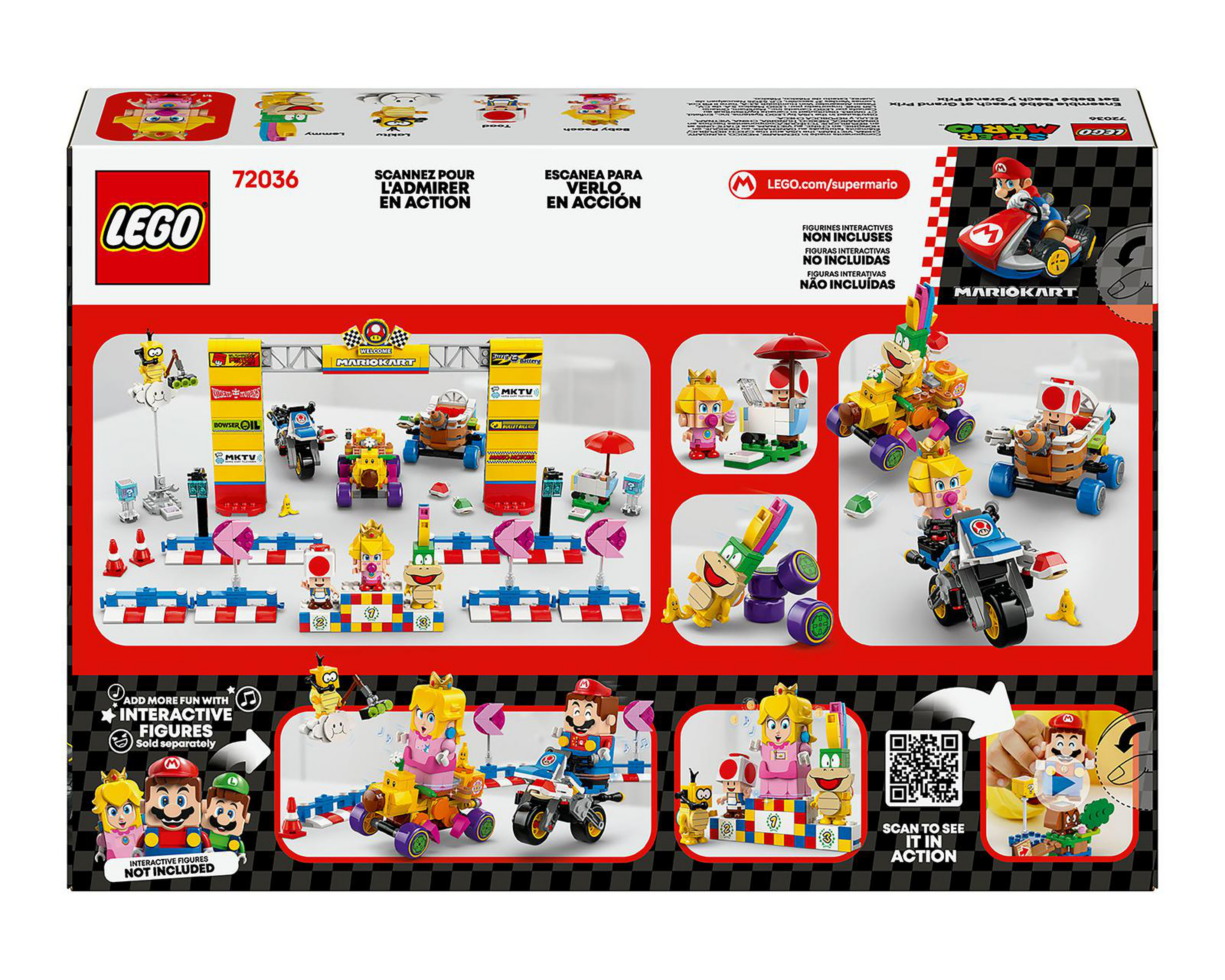 Foto 10 pulgar | LEGO Super Mario Kart: Set Bebé Peach y Grand Prix