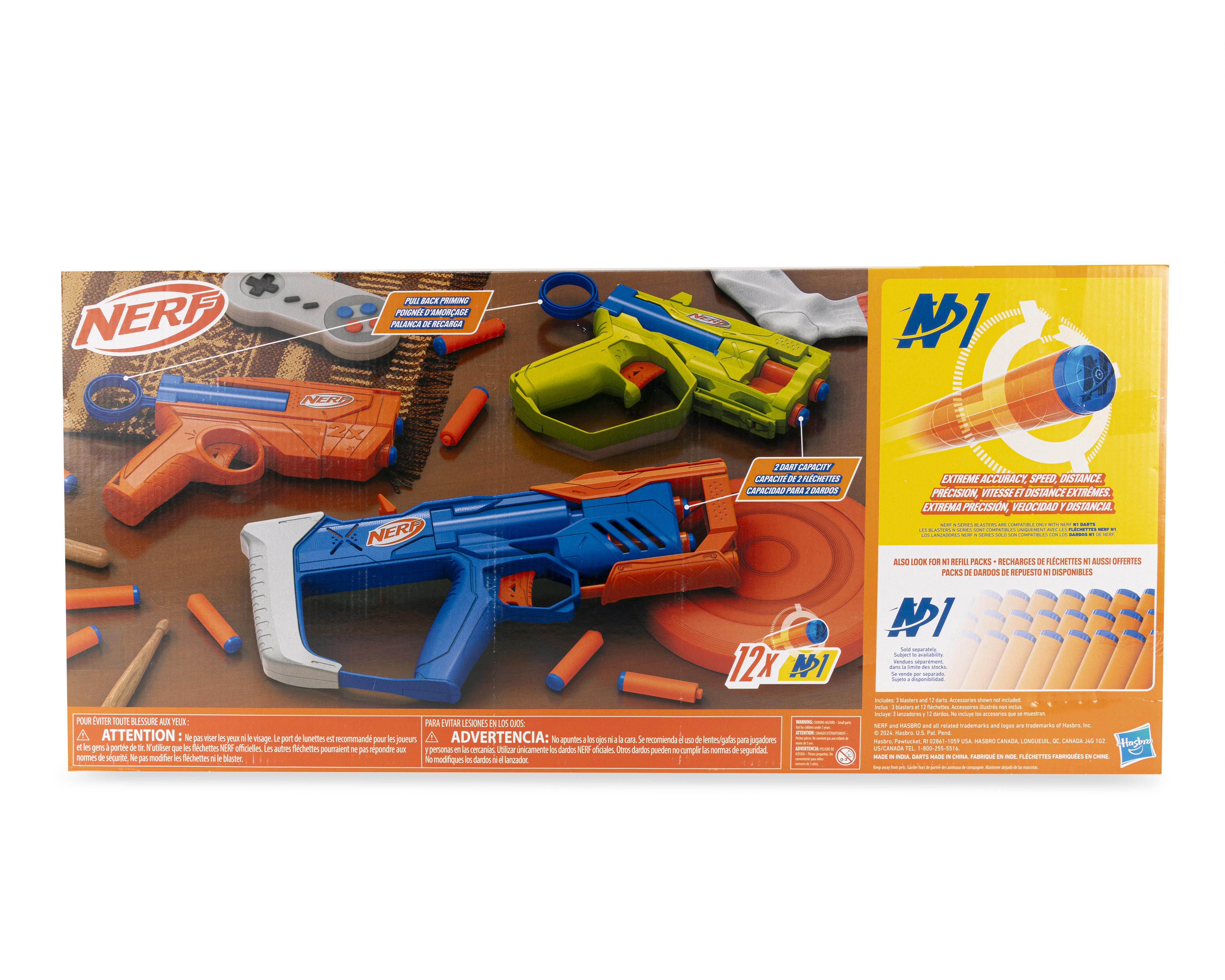 Foto 3 pulgar | Lanzadardos Nerf N Series Triple Action Pack