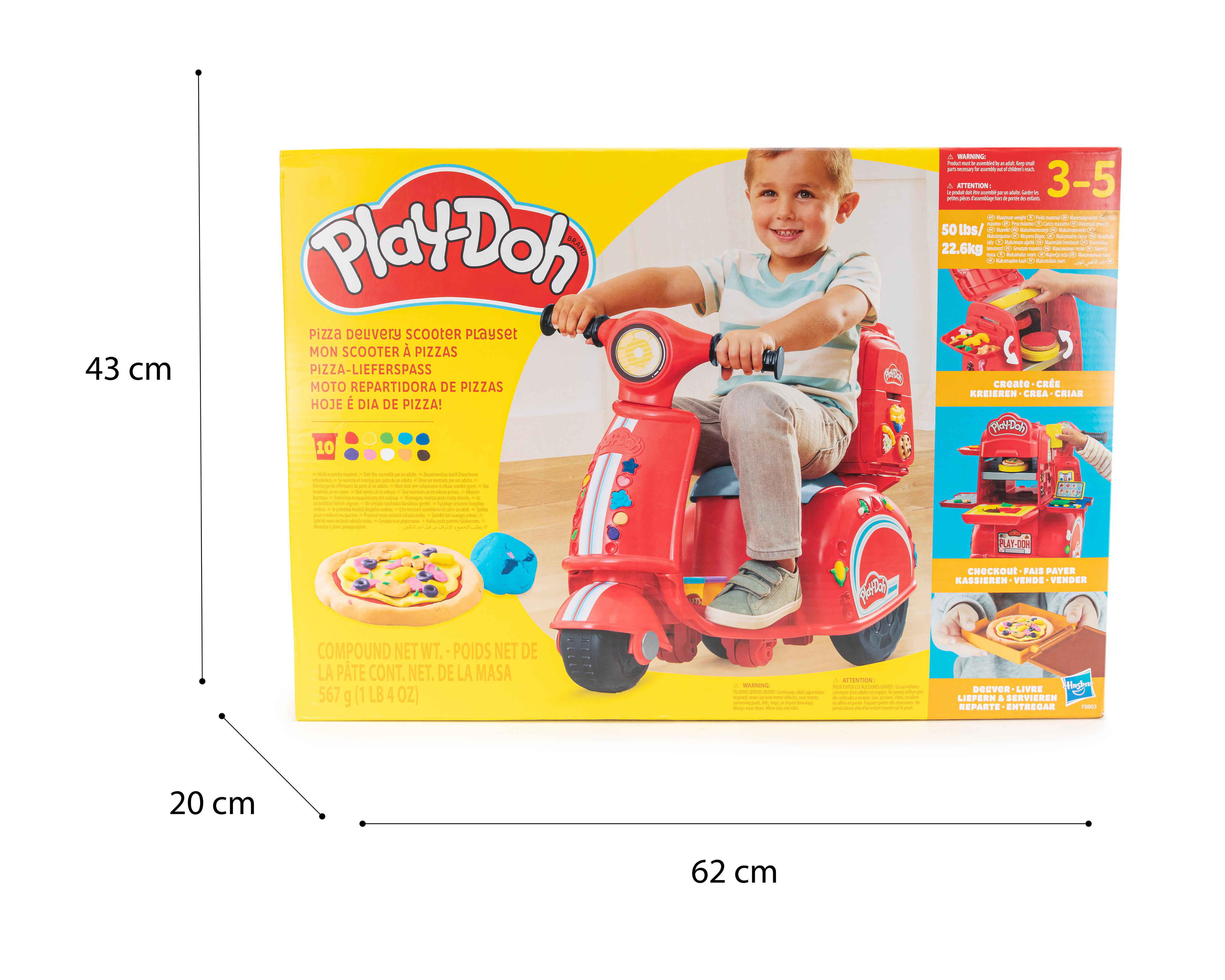Foto 5 pulgar | Moto Repartidora de Pizzas Play-Doh