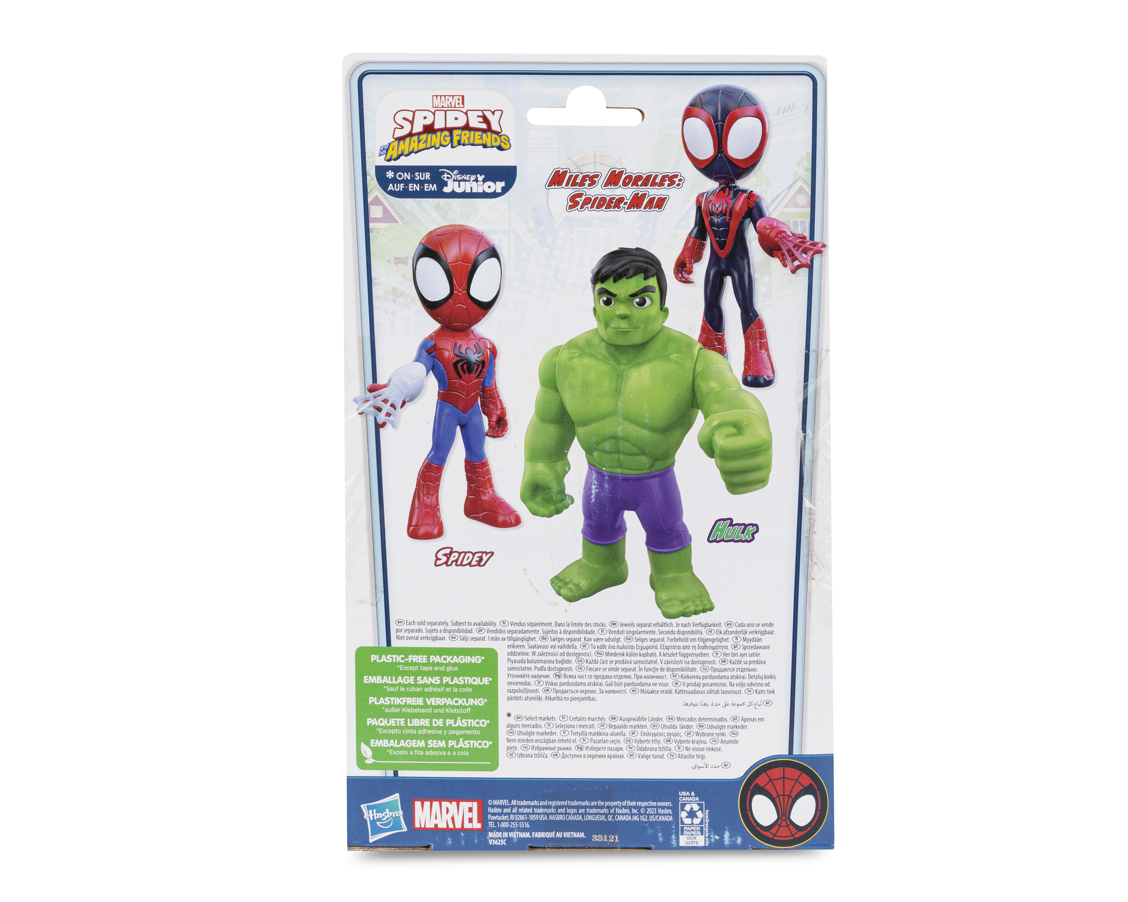 Foto 3 pulgar | Hulk Figura de Acción Marvel Spidey and his Amazing Friends