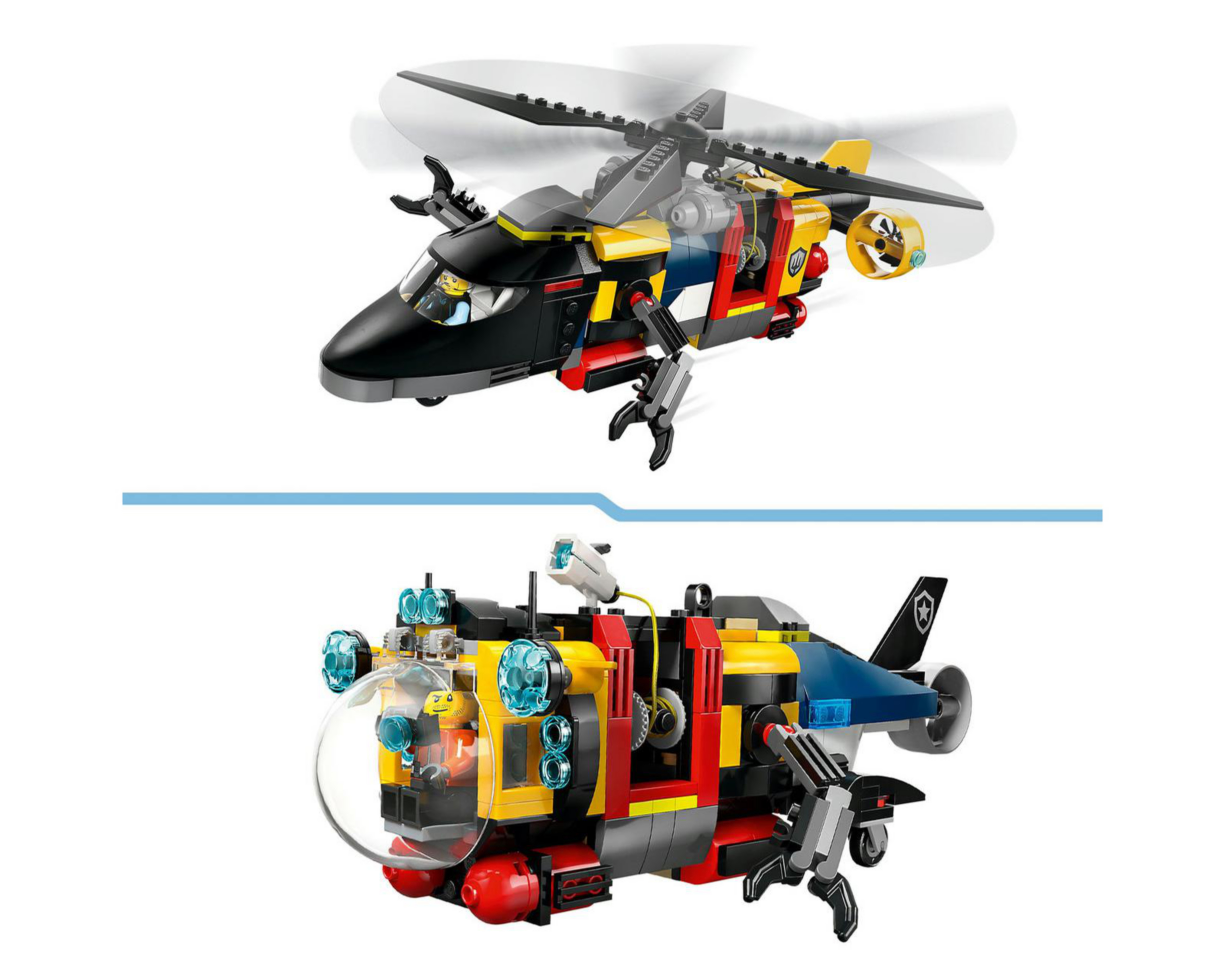 Foto 9 pulgar | LEGO City: Remix Helicóptero Camión de Bomberos y Submarino
