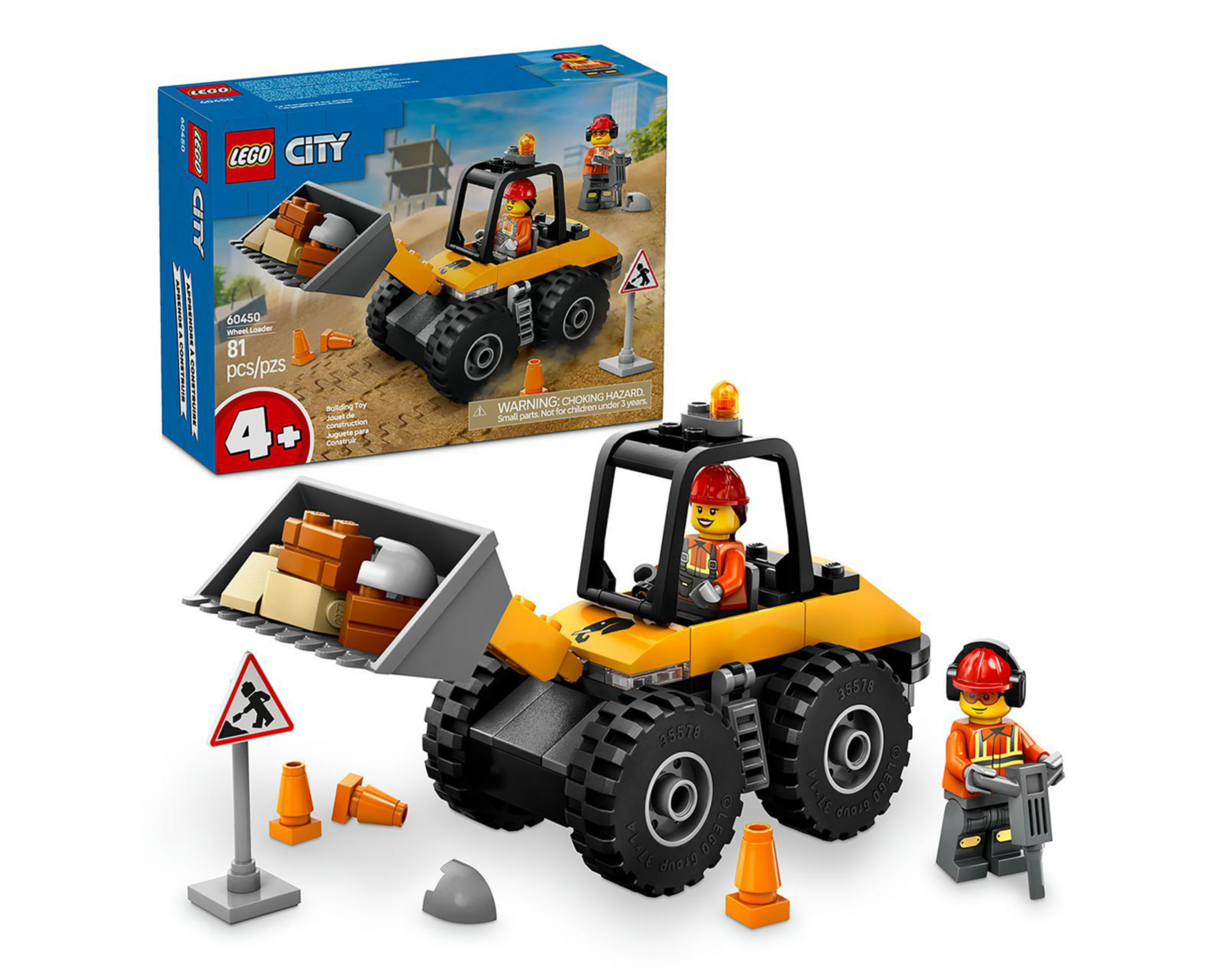Foto 2 pulgar | LEGO City: Cargadora con Ruedas Amarilla