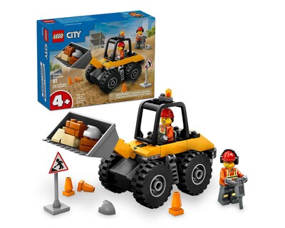 Foto 1 | LEGO City: Cargadora con Ruedas Amarilla