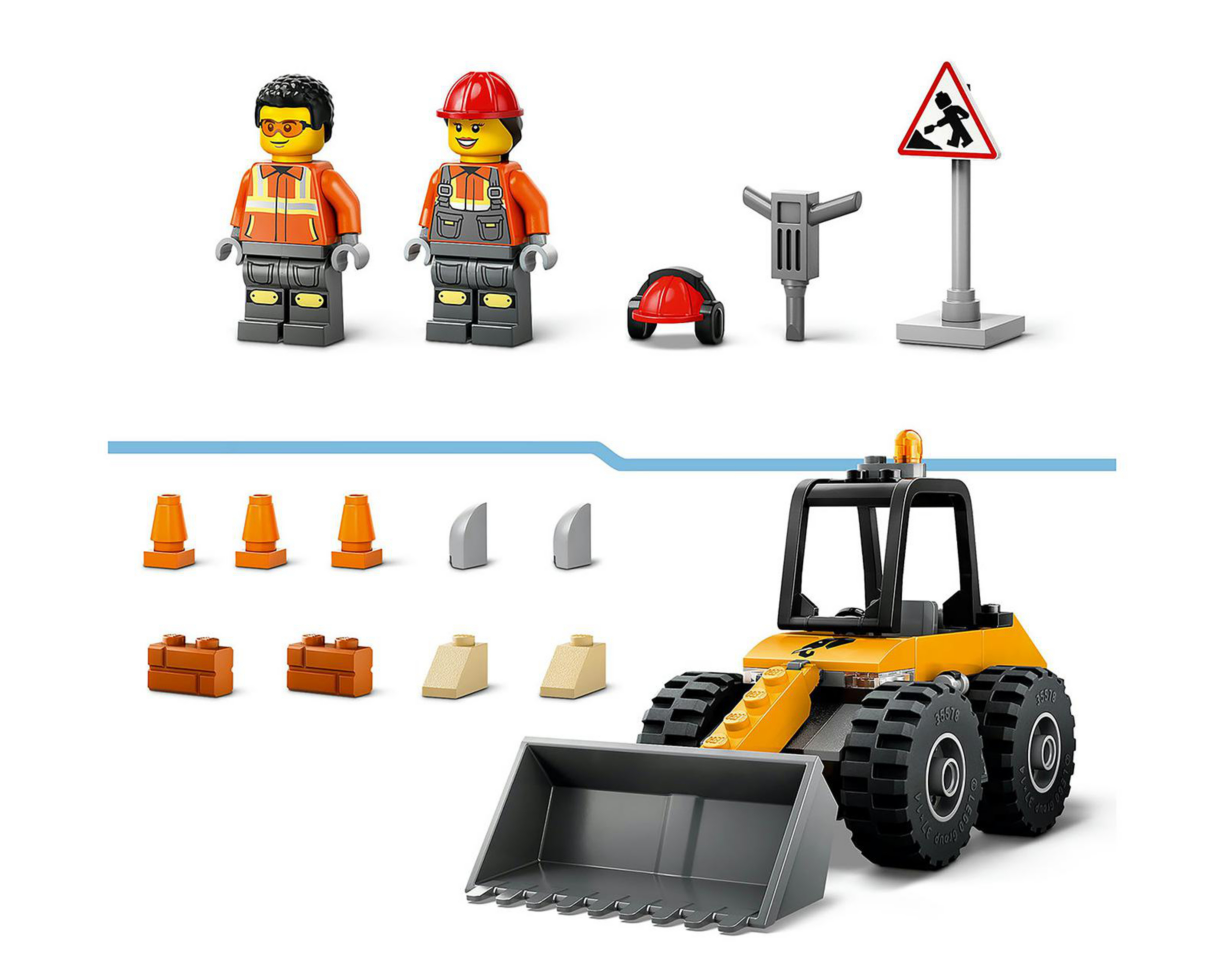 Foto 9 pulgar | LEGO City: Cargadora con Ruedas Amarilla