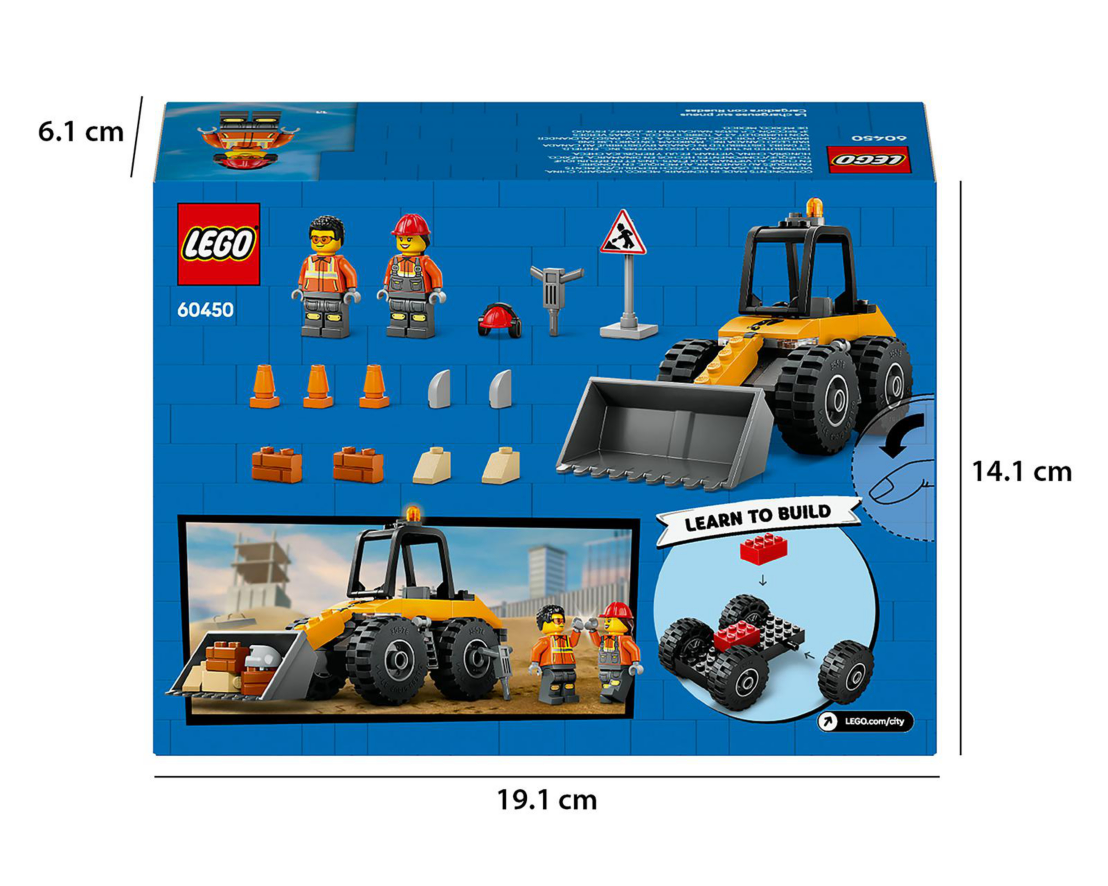 Foto 10 pulgar | LEGO City: Cargadora con Ruedas Amarilla