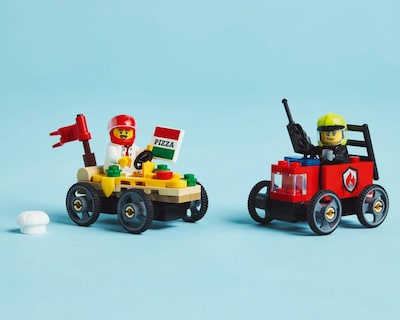 Foto 6 | LEGO City: Pack de Coches de Carreras Pizza vs Camión de Bomberos