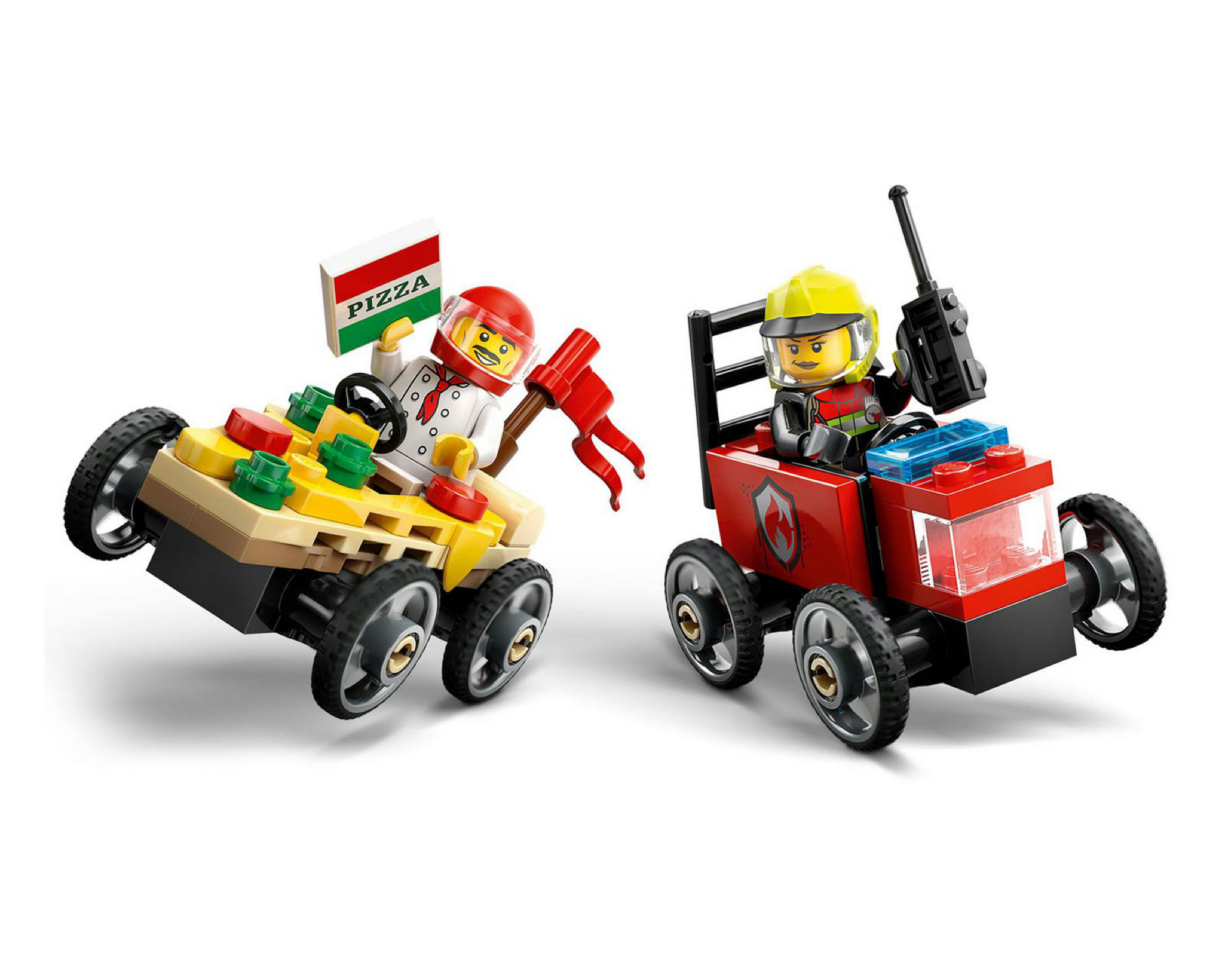 Foto 7 | LEGO City: Pack de Coches de Carreras Pizza vs Camión de Bomberos