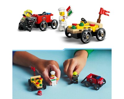 Foto 8 | LEGO City: Pack de Coches de Carreras Pizza vs Camión de Bomberos