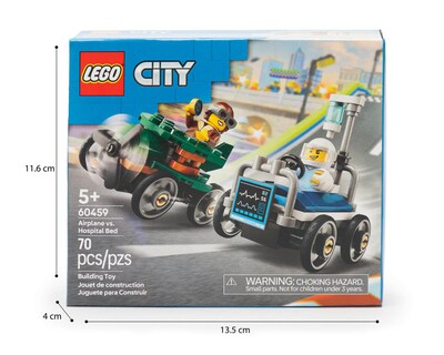 Foto 10 | LEGO City: Pack de Coches de Carreras Avión vs Cama de Hospital