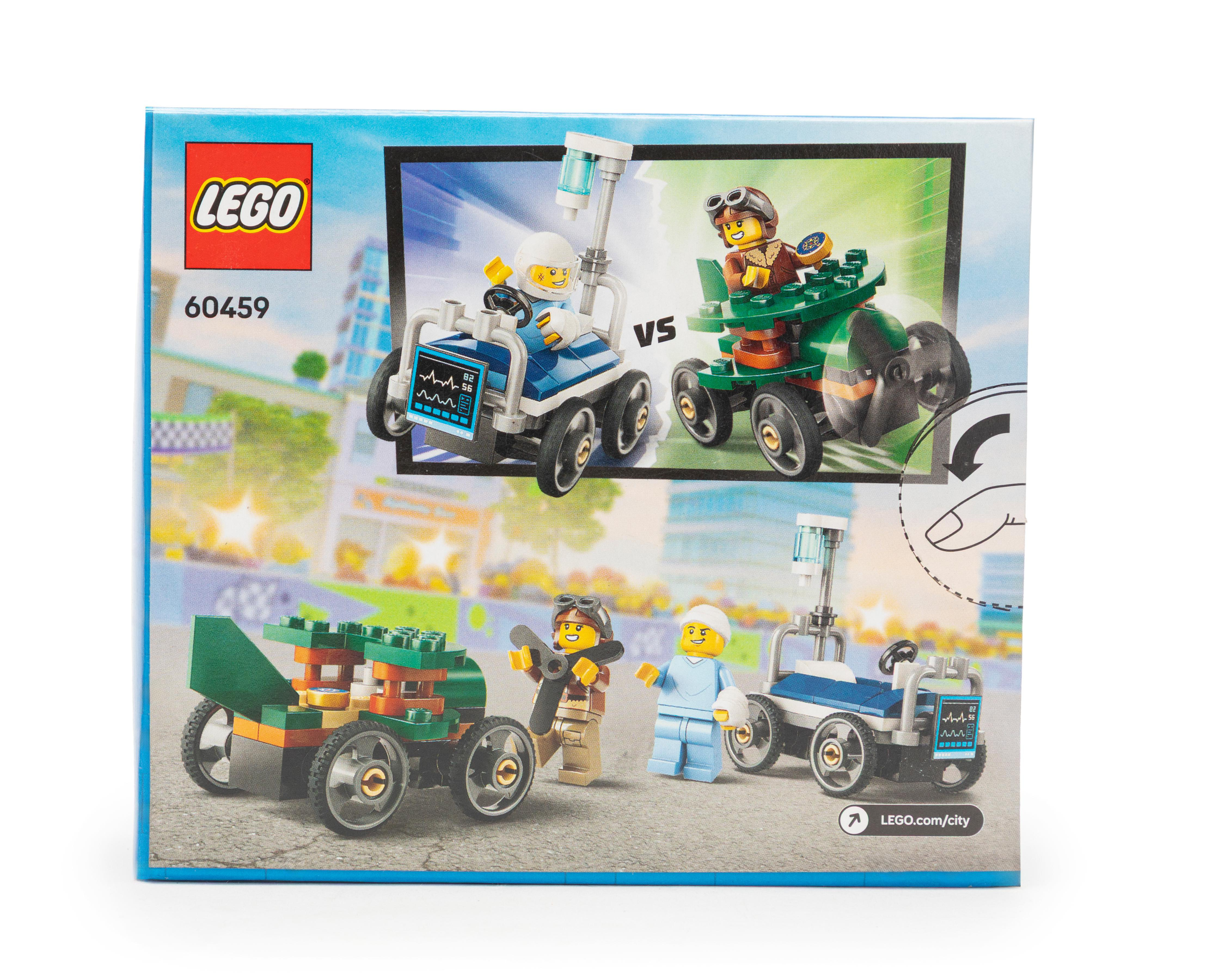 Foto 3 pulgar | LEGO City: Pack de Coches de Carreras Avión vs Cama de Hospital