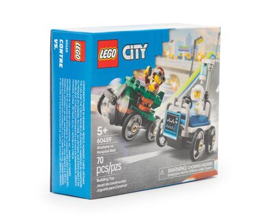 Foto 3 | LEGO City: Pack de Coches de Carreras Avión vs Cama de Hospital