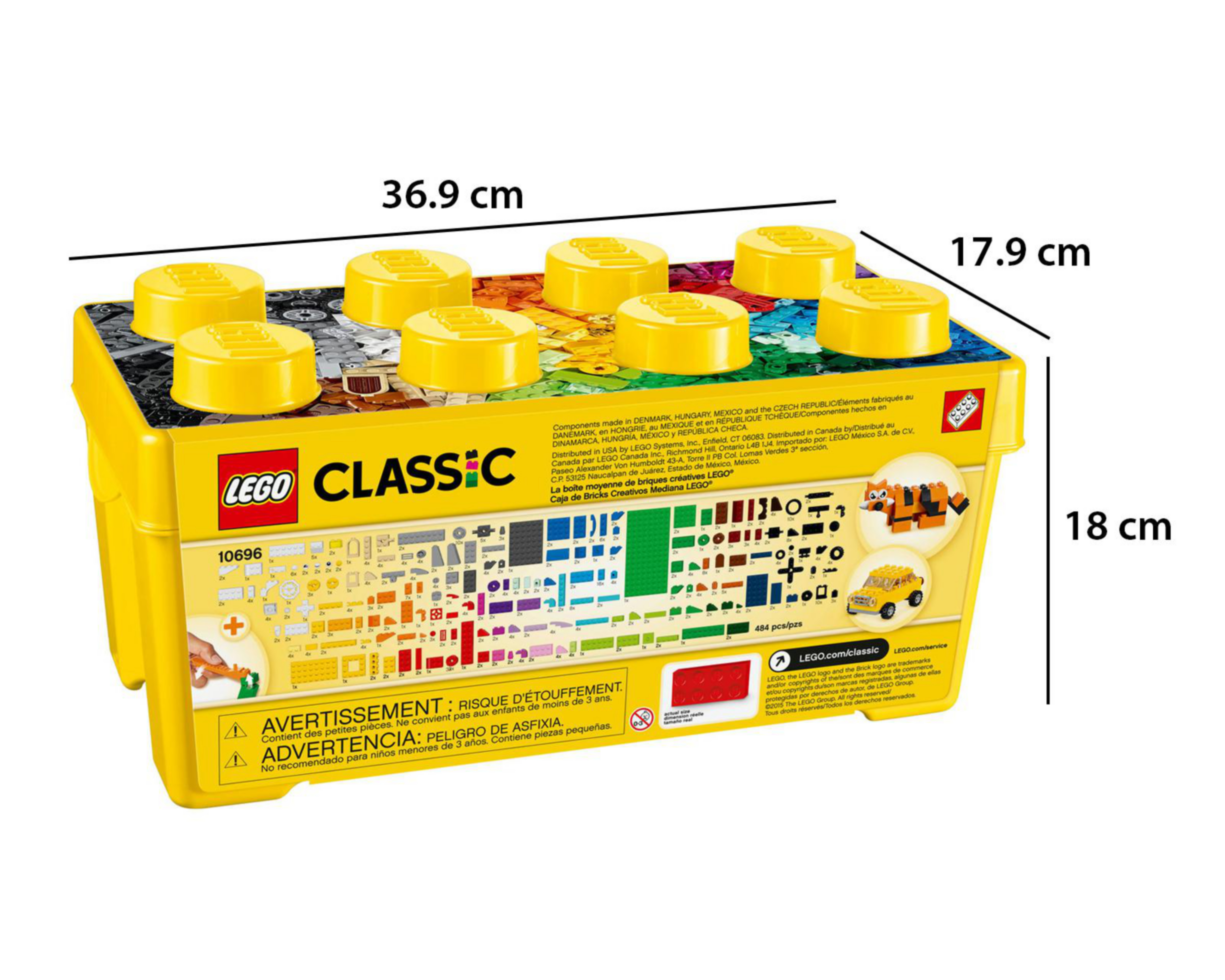 Foto 10 | LEGO Classic Caja de Ladrillos Creativos Mediana
