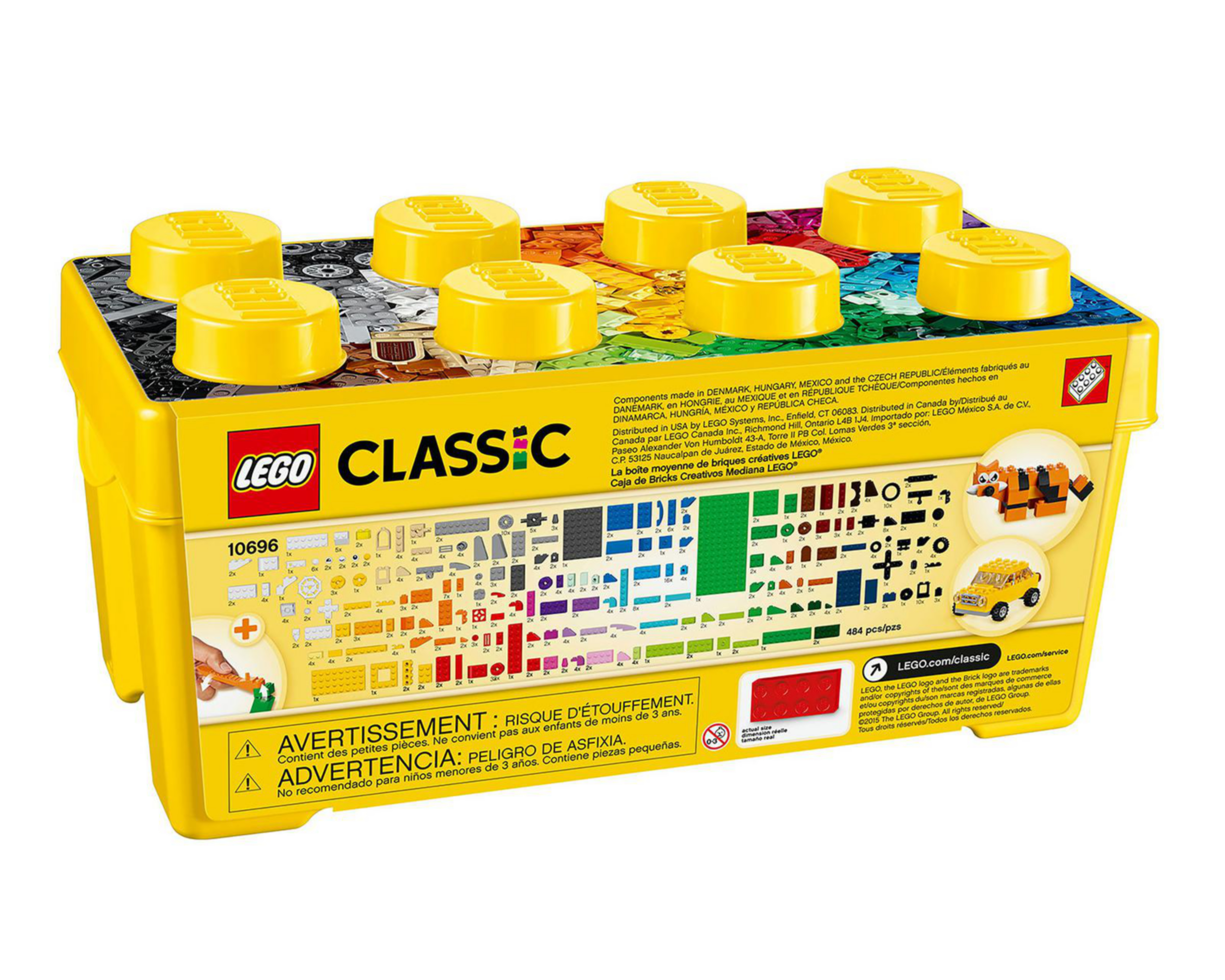 Foto 10 pulgar | LEGO Classic Caja de Ladrillos Creativos Mediana