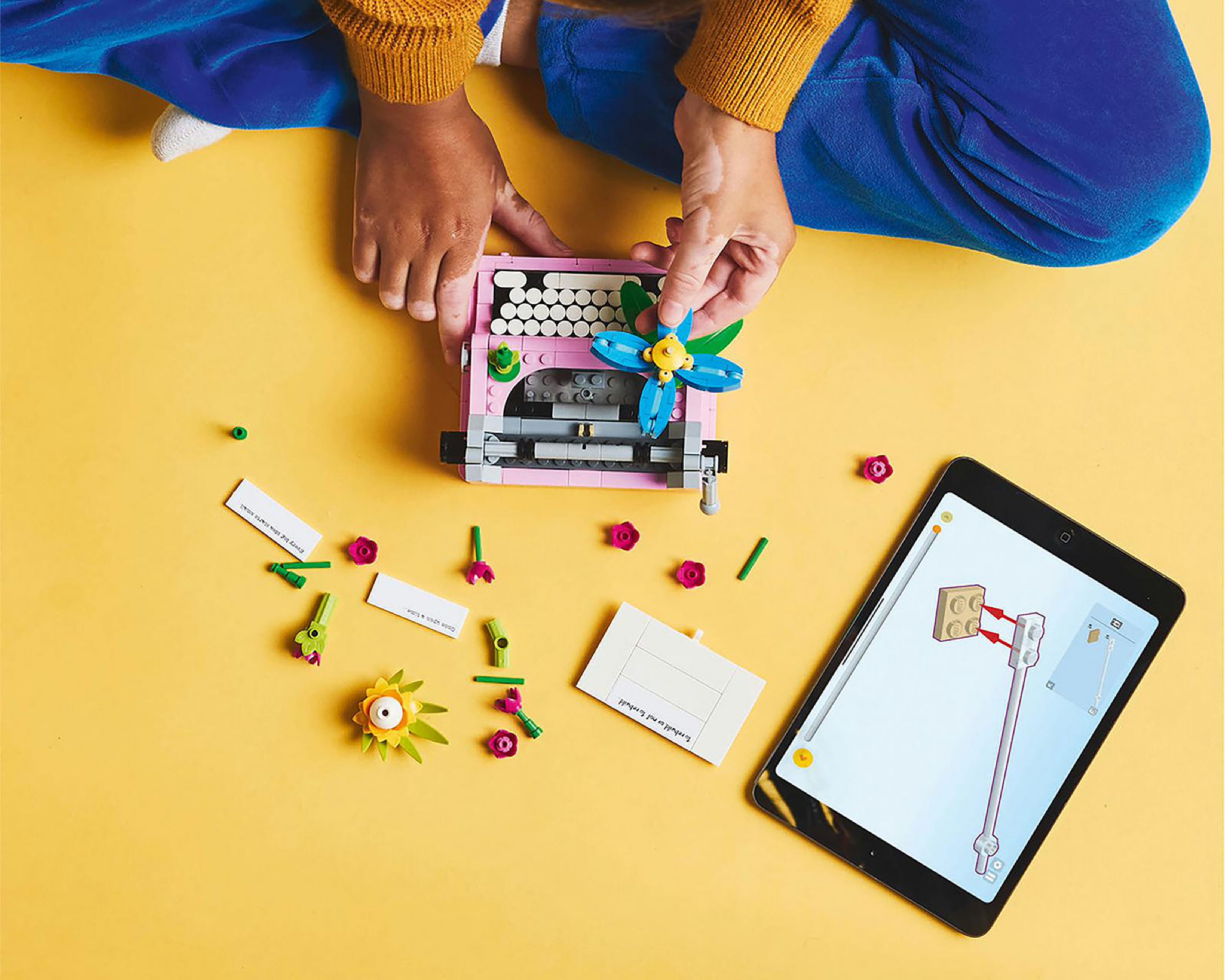 Foto 4 | LEGO Creator 3 en 1 Máquina de Escribir con Flores