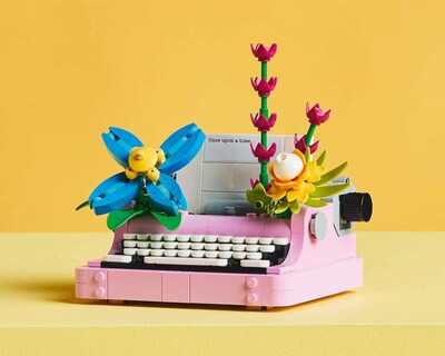 Foto 6 | LEGO Creator 3 en 1 Máquina de Escribir con Flores
