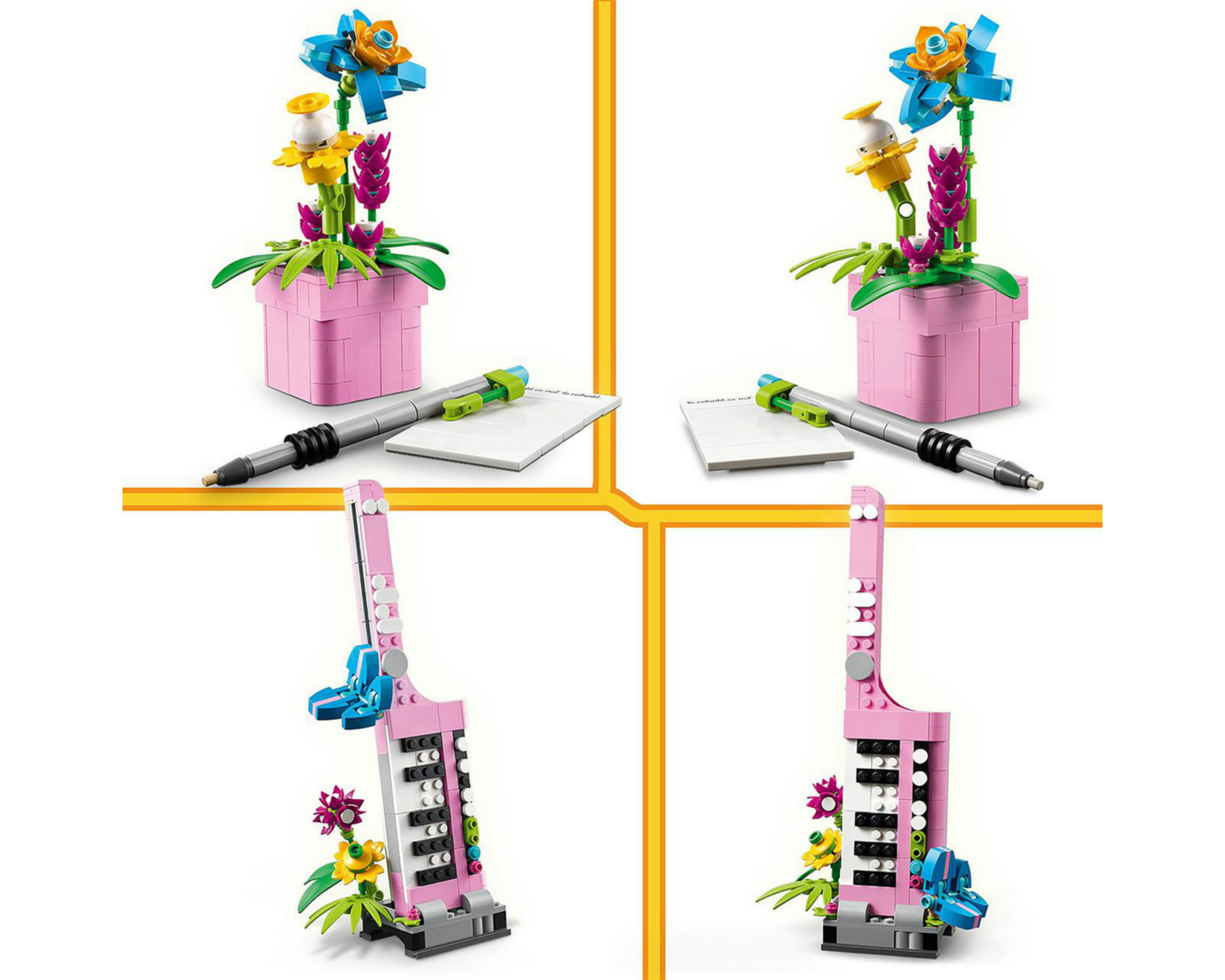 Foto 9 pulgar | LEGO Creator 3 en 1 Máquina de Escribir con Flores