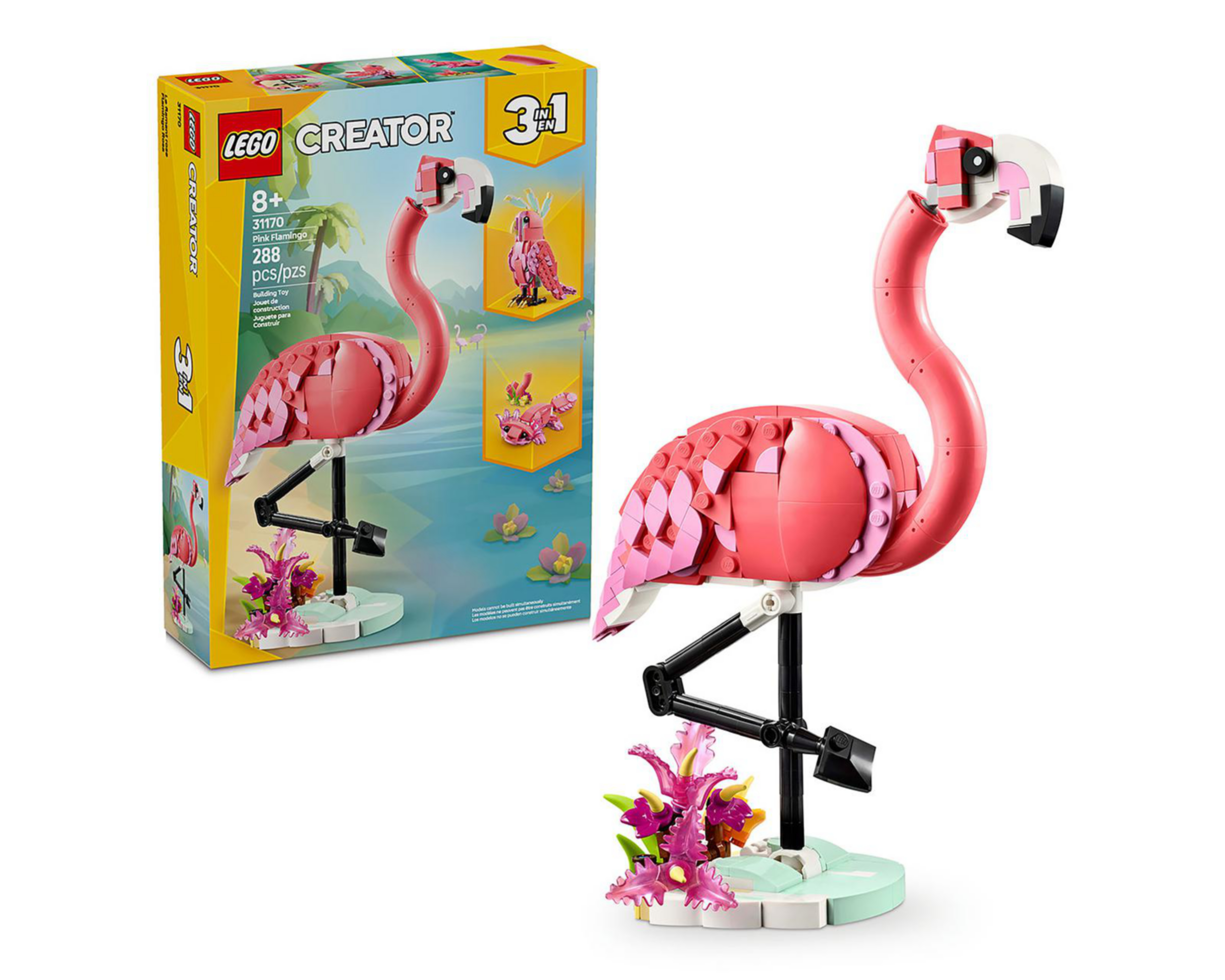 Foto 1 | LEGO Fauna Salvaje: Flamenco Rosa