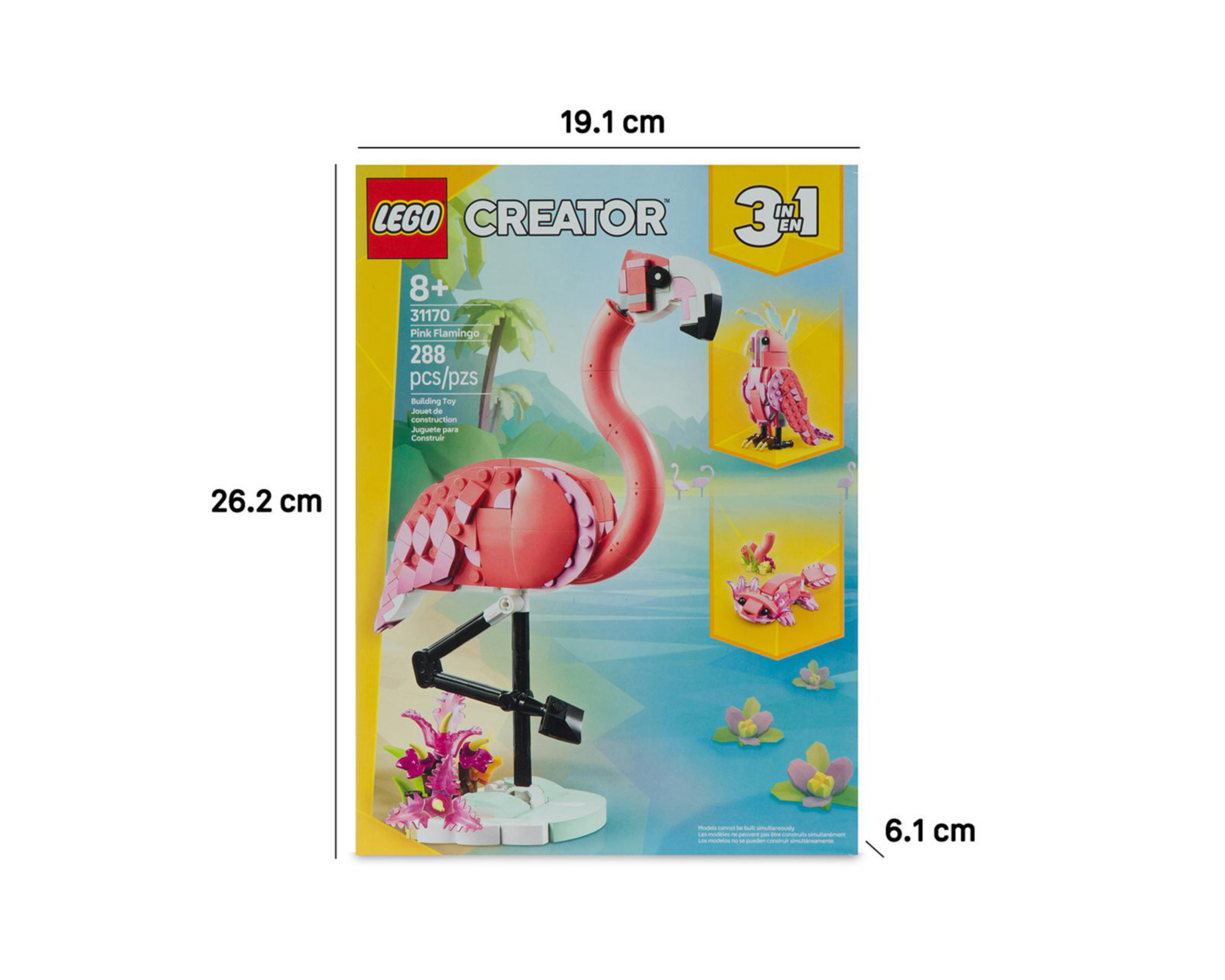 Foto 11 pulgar | LEGO Fauna Salvaje: Flamenco Rosa