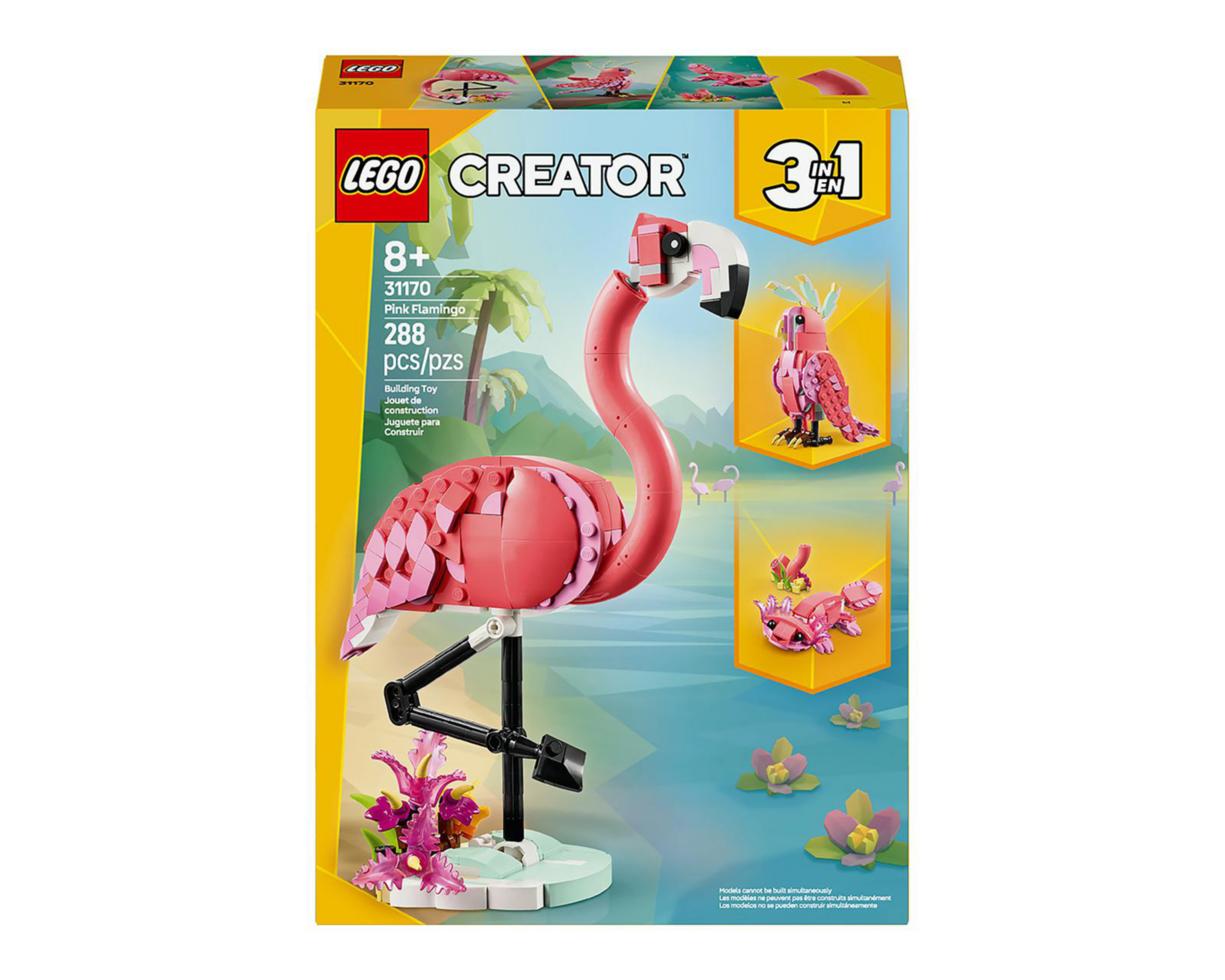 Foto 3 pulgar | LEGO Fauna Salvaje: Flamenco Rosa