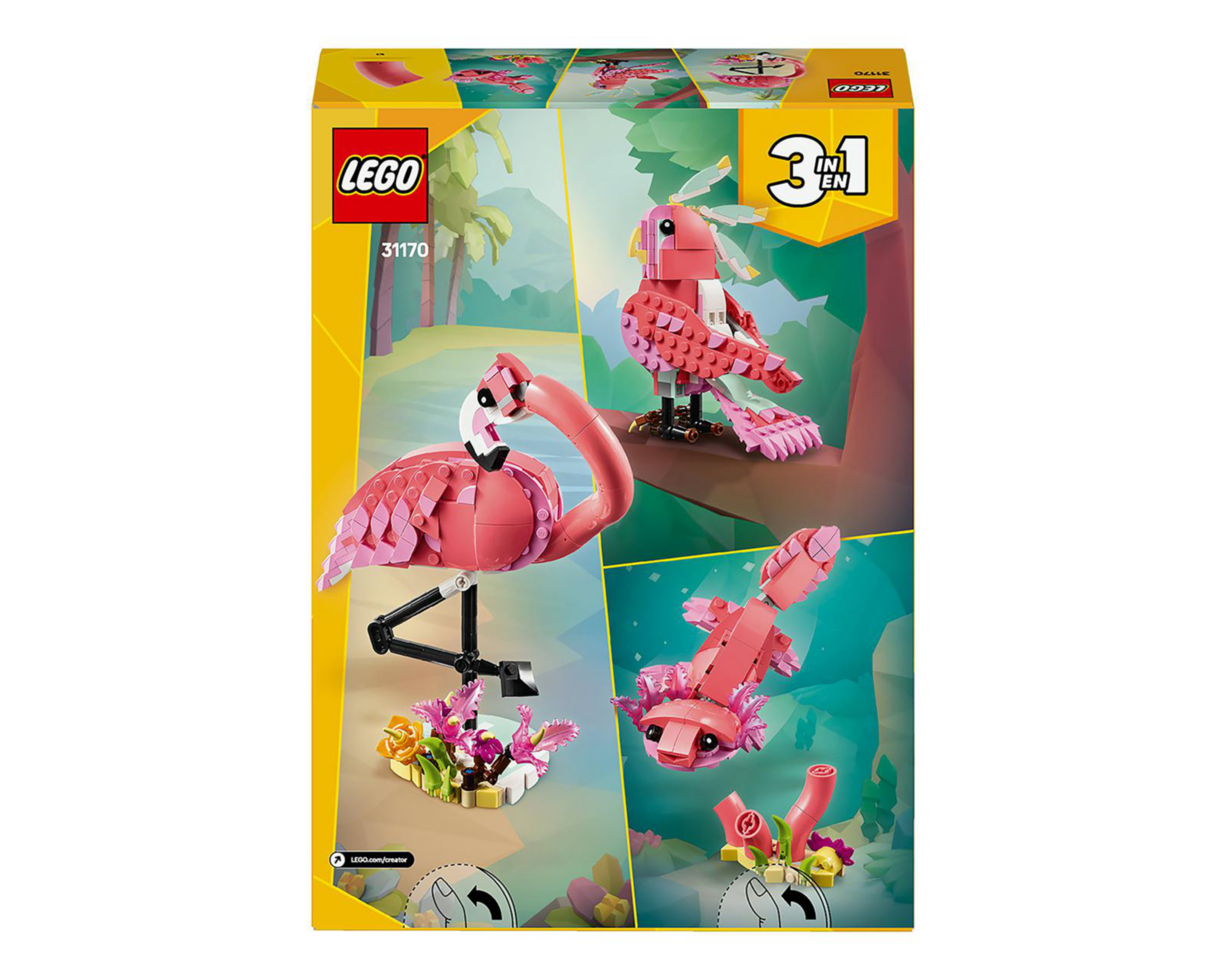 Foto 10 pulgar | LEGO Fauna Salvaje: Flamenco Rosa