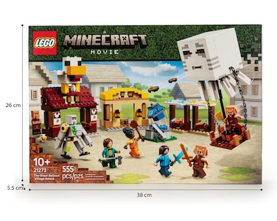 Foto 10 | LEGO Minecraft El Ataque a la Aldea del Globo de Ghast