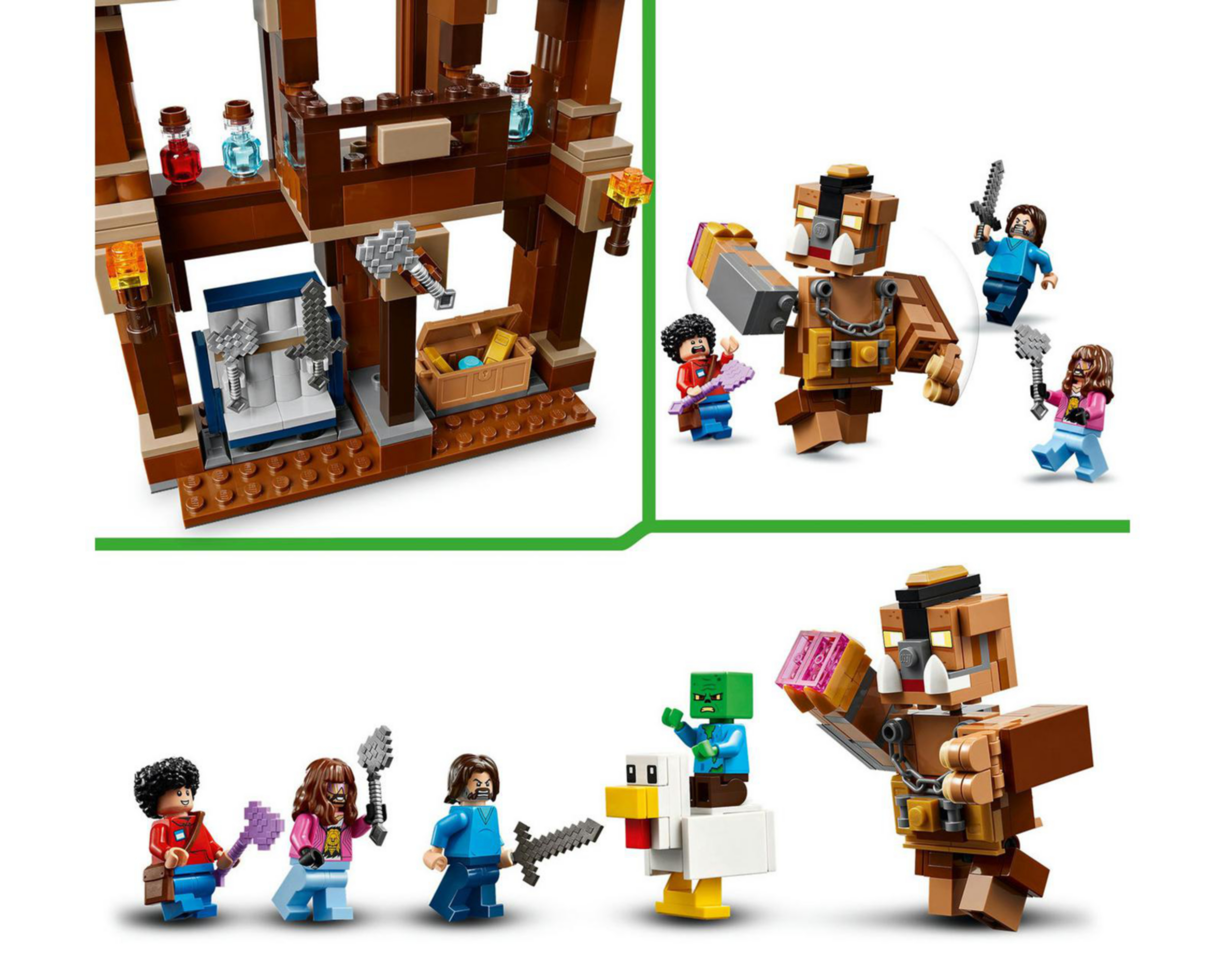 Foto 9 pulgar | LEGO Minecraft: El Ring de Combate de la Mansión del Bosque