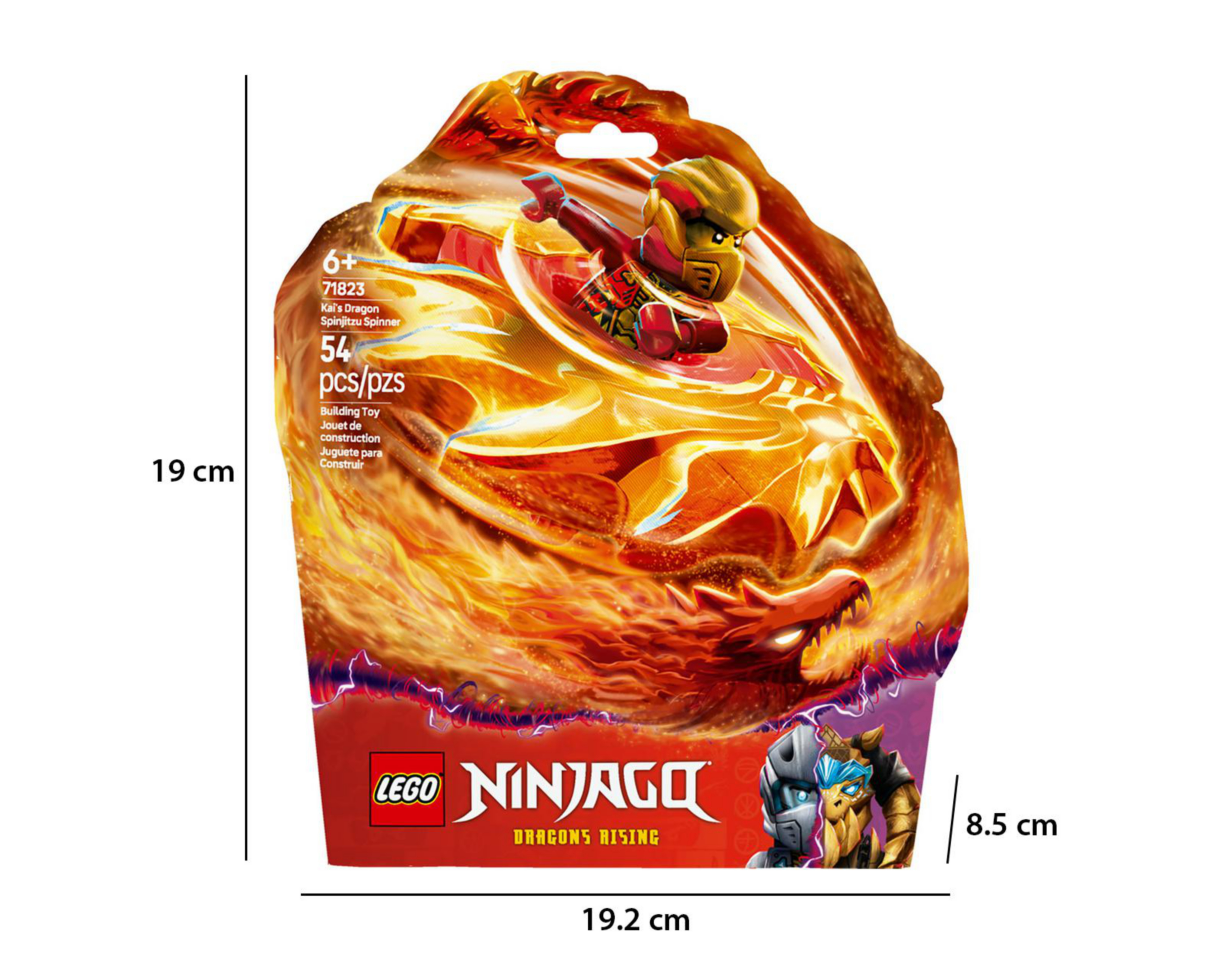 Foto 11 pulgar | LEGO NinjaGo: Spinner de Spinjitzu del Dragón de Kai