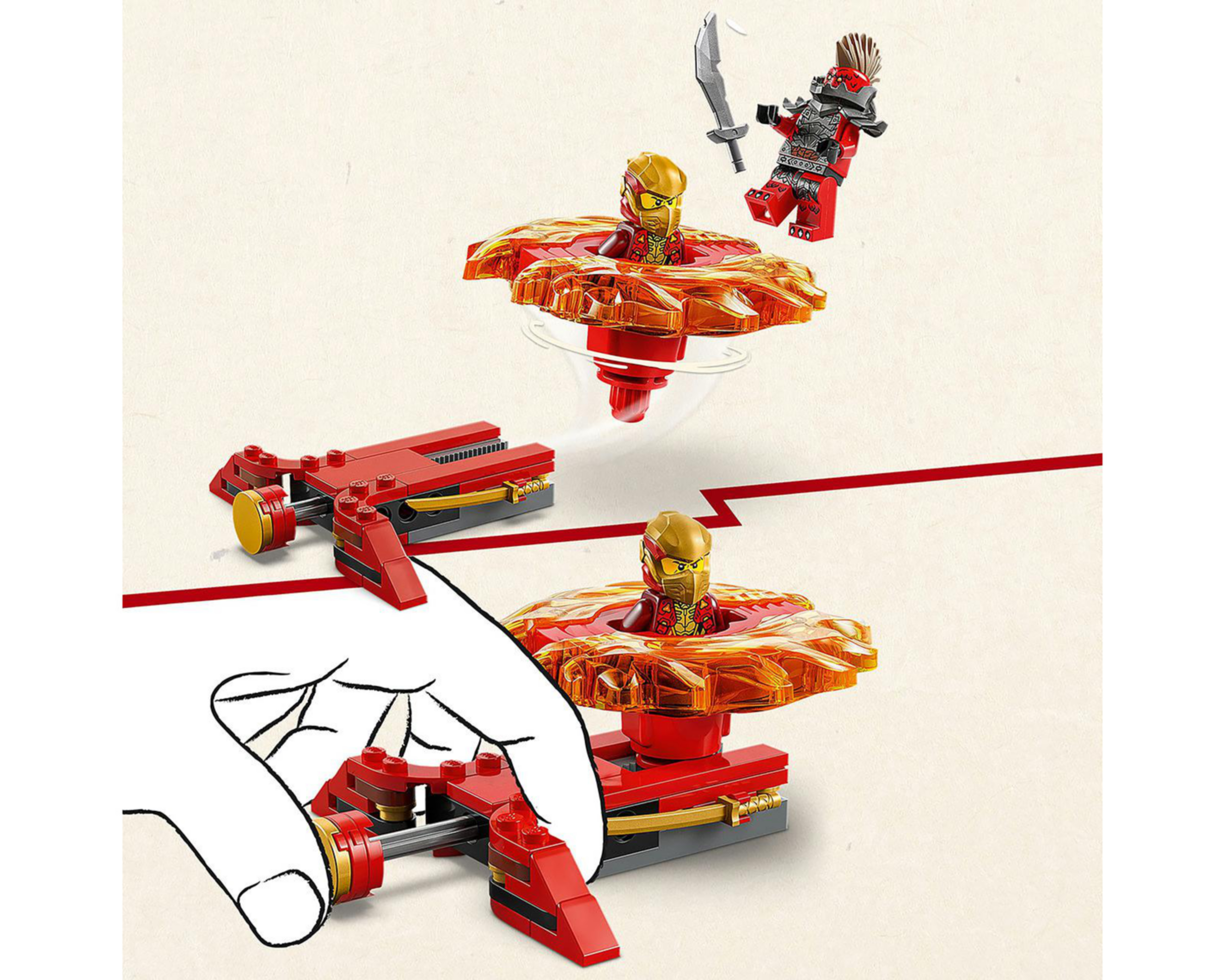 Foto 8 pulgar | LEGO NinjaGo: Spinner de Spinjitzu del Dragón de Kai