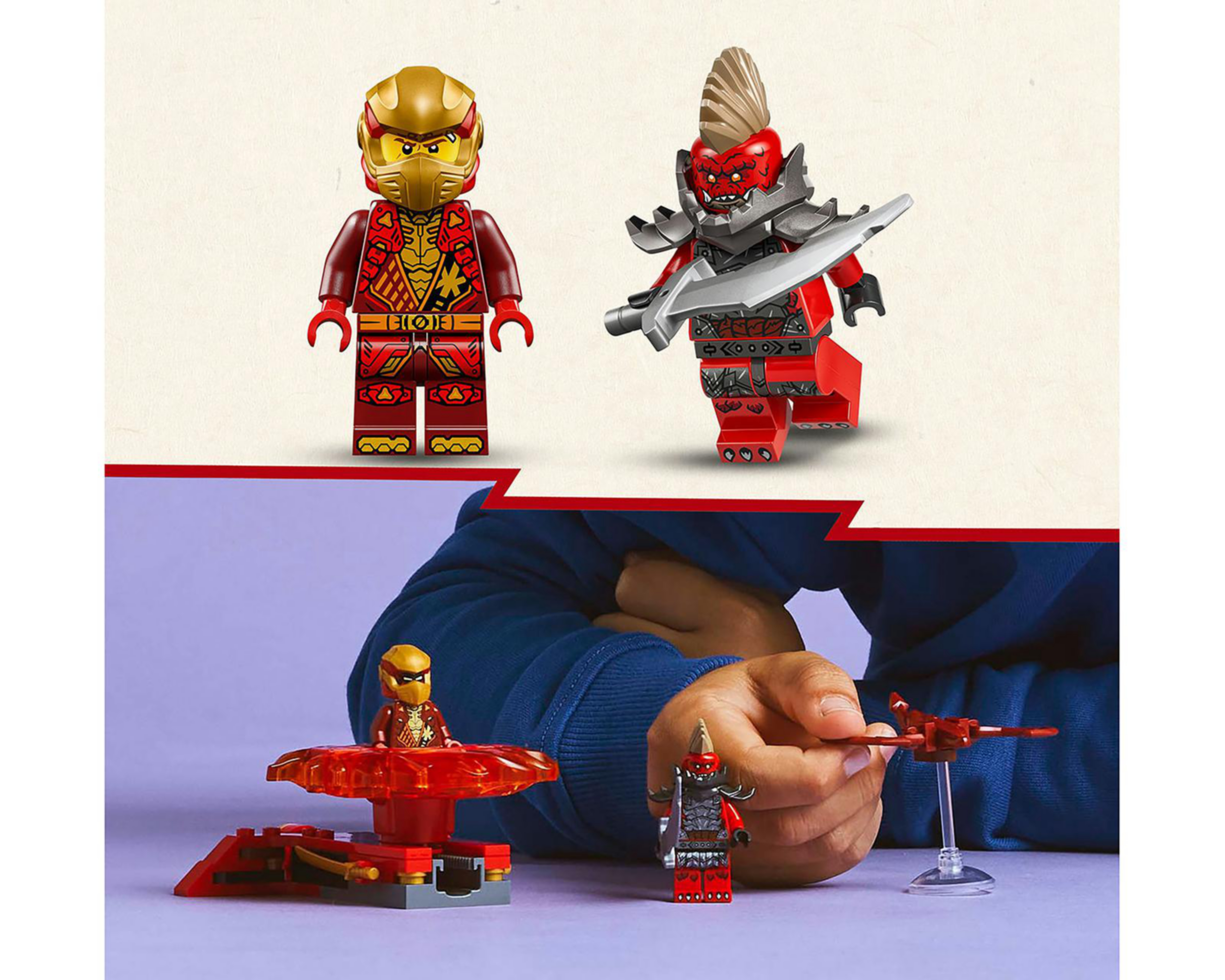 Foto 9 pulgar | LEGO NinjaGo: Spinner de Spinjitzu del Dragón de Kai