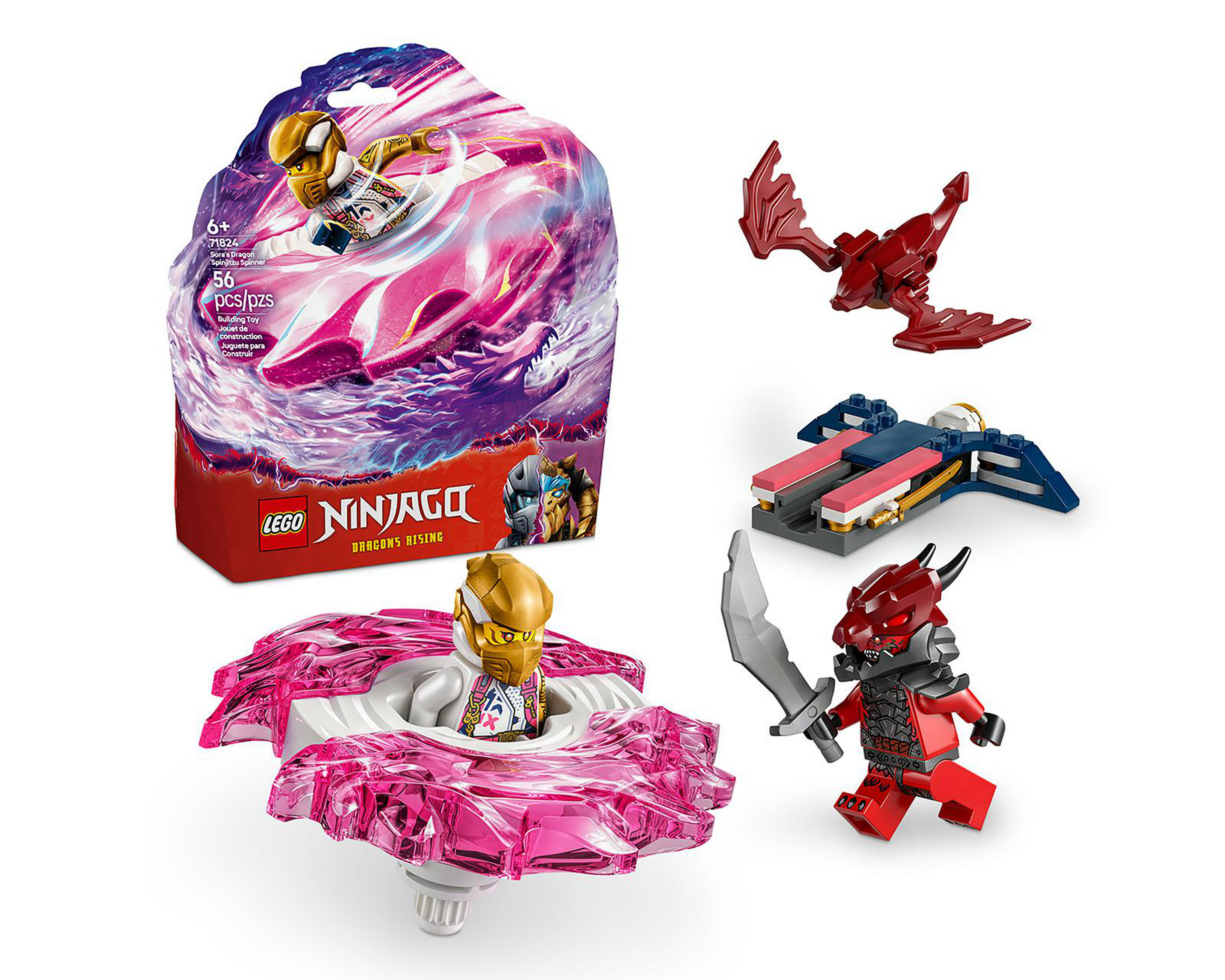 Foto 2 pulgar | LEGO NinjaGo: Spinner de Spinjitzu del Dragón de Sora