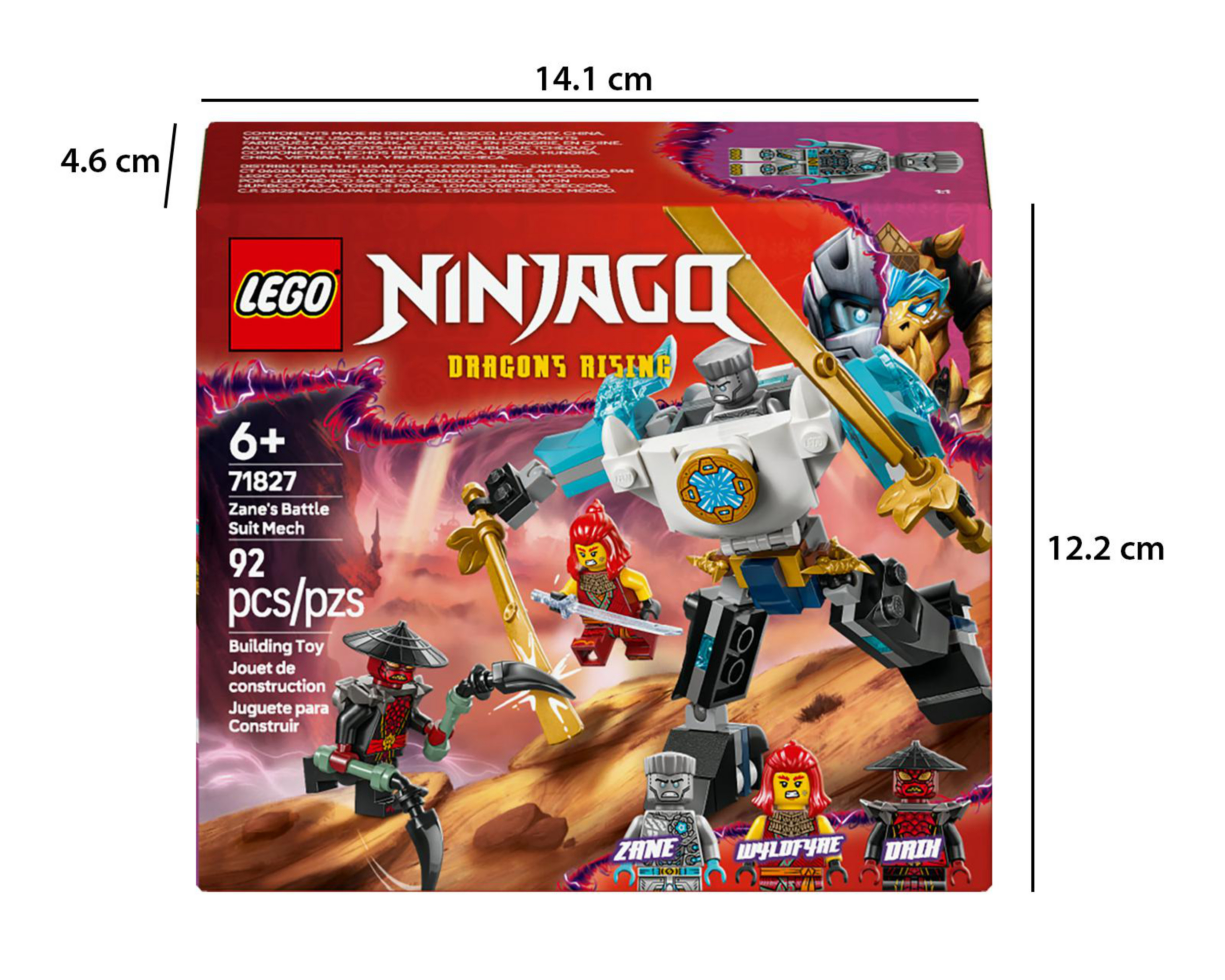 Foto 11 pulgar | LEGO Ninjago: Armadura Robótica de Combate de Zane