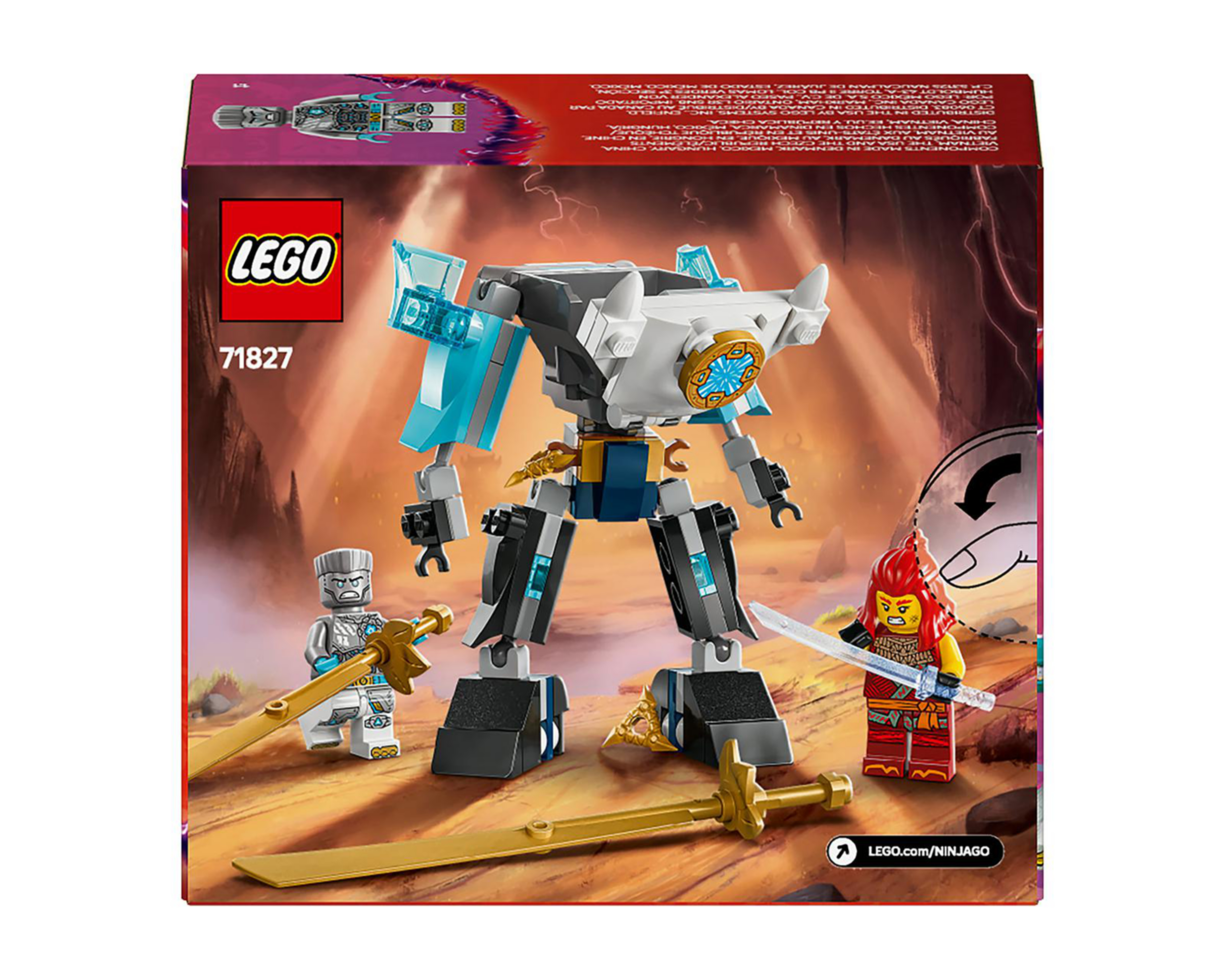 Foto 10 pulgar | LEGO Ninjago: Armadura Robótica de Combate de Zane