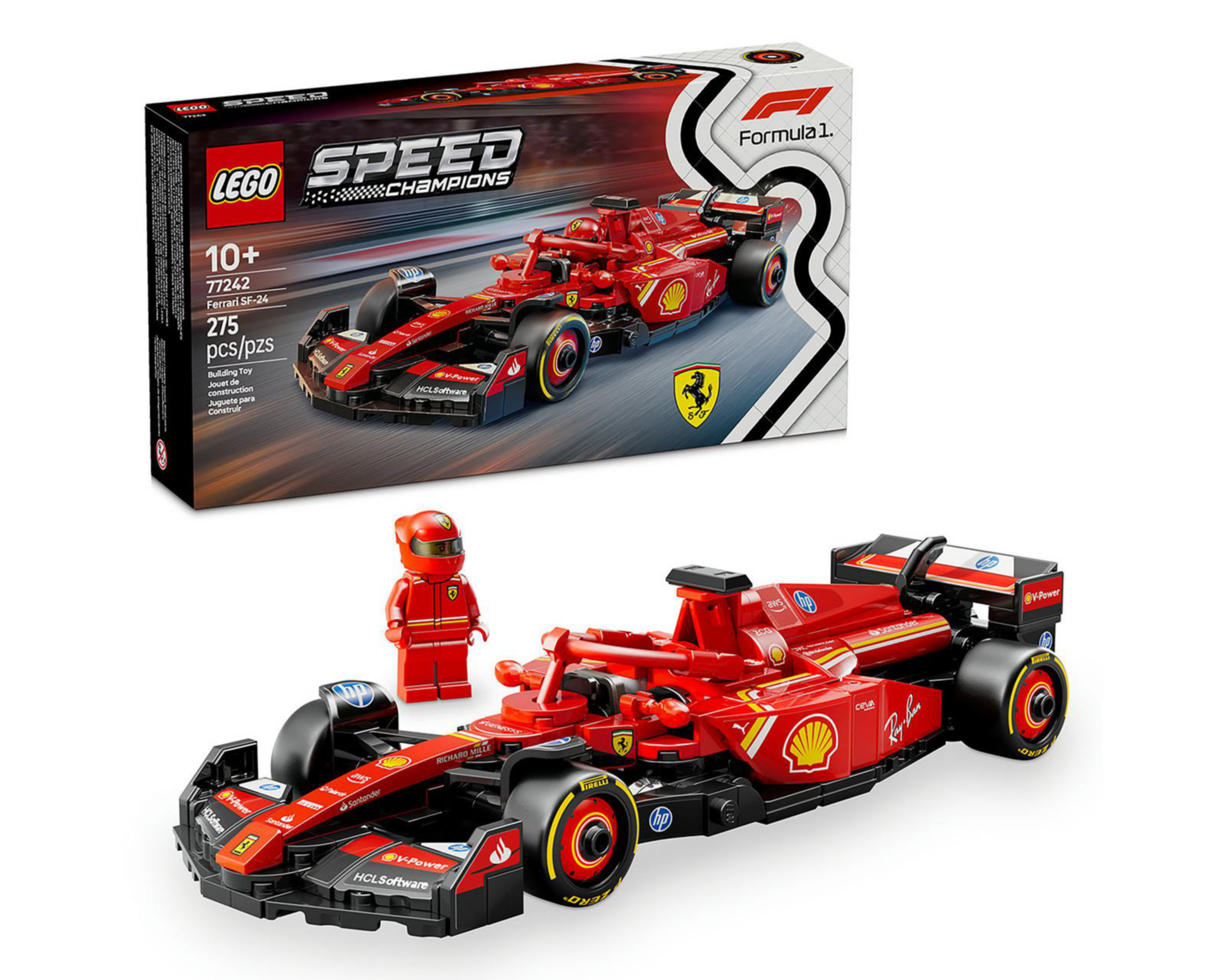 Foto 2 pulgar | LEGO Speed Champions: Coche de Carreras Ferrari SF-24 F1