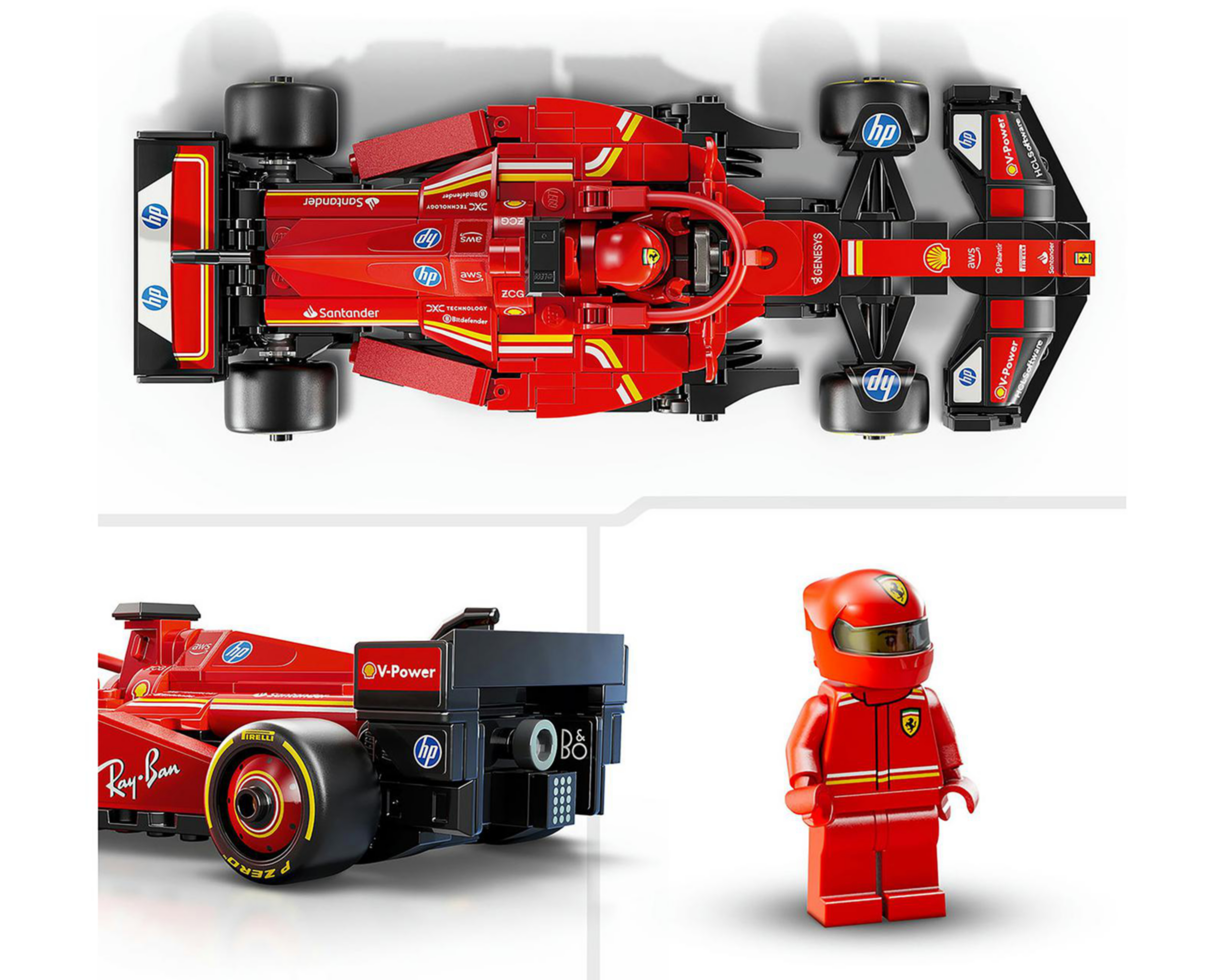 Foto 9 pulgar | LEGO Speed Champions: Coche de Carreras Ferrari SF-24 F1
