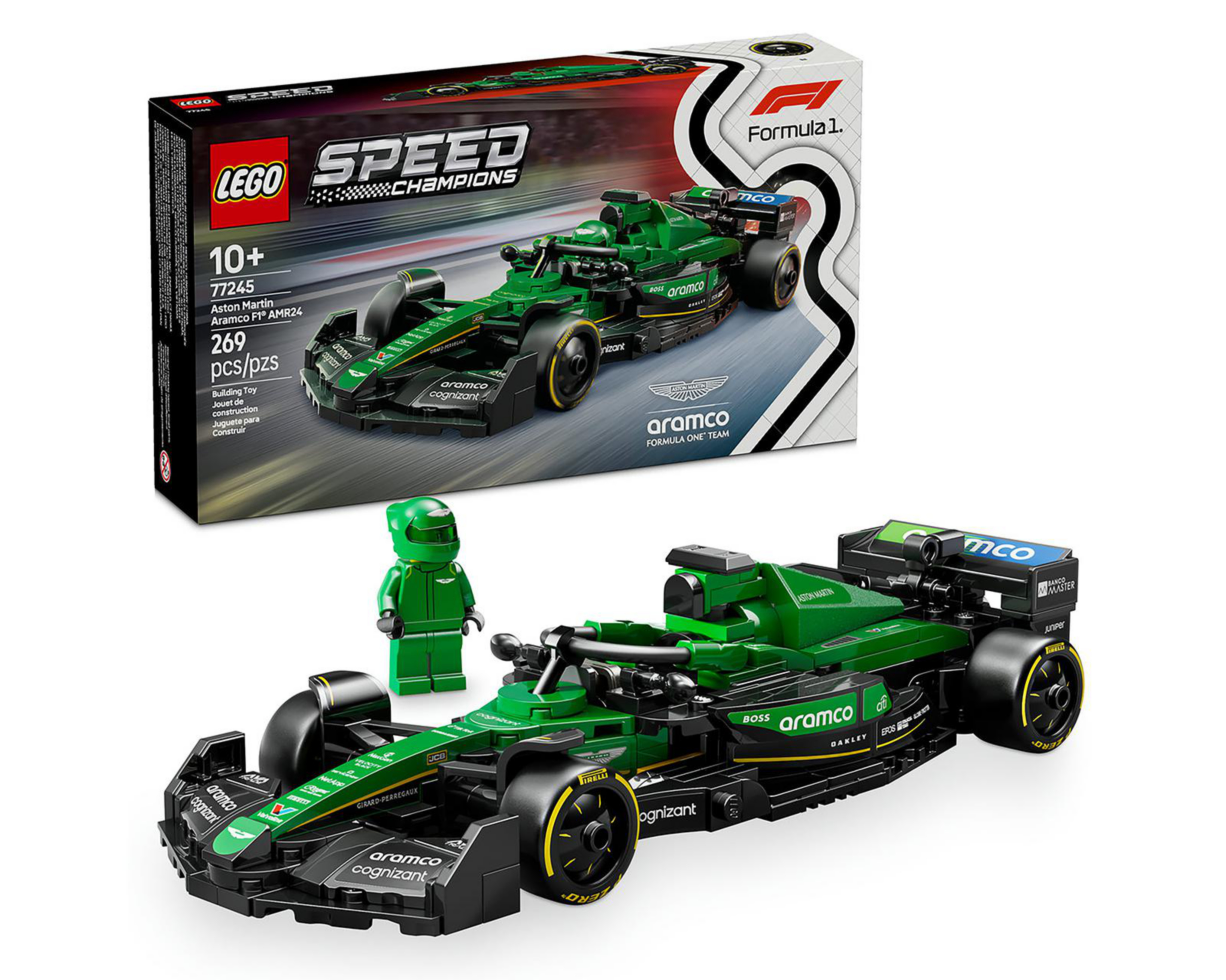Foto 2 pulgar | LEGO Speed Champions: Coche de Carreras Aston Martin Aramco F1