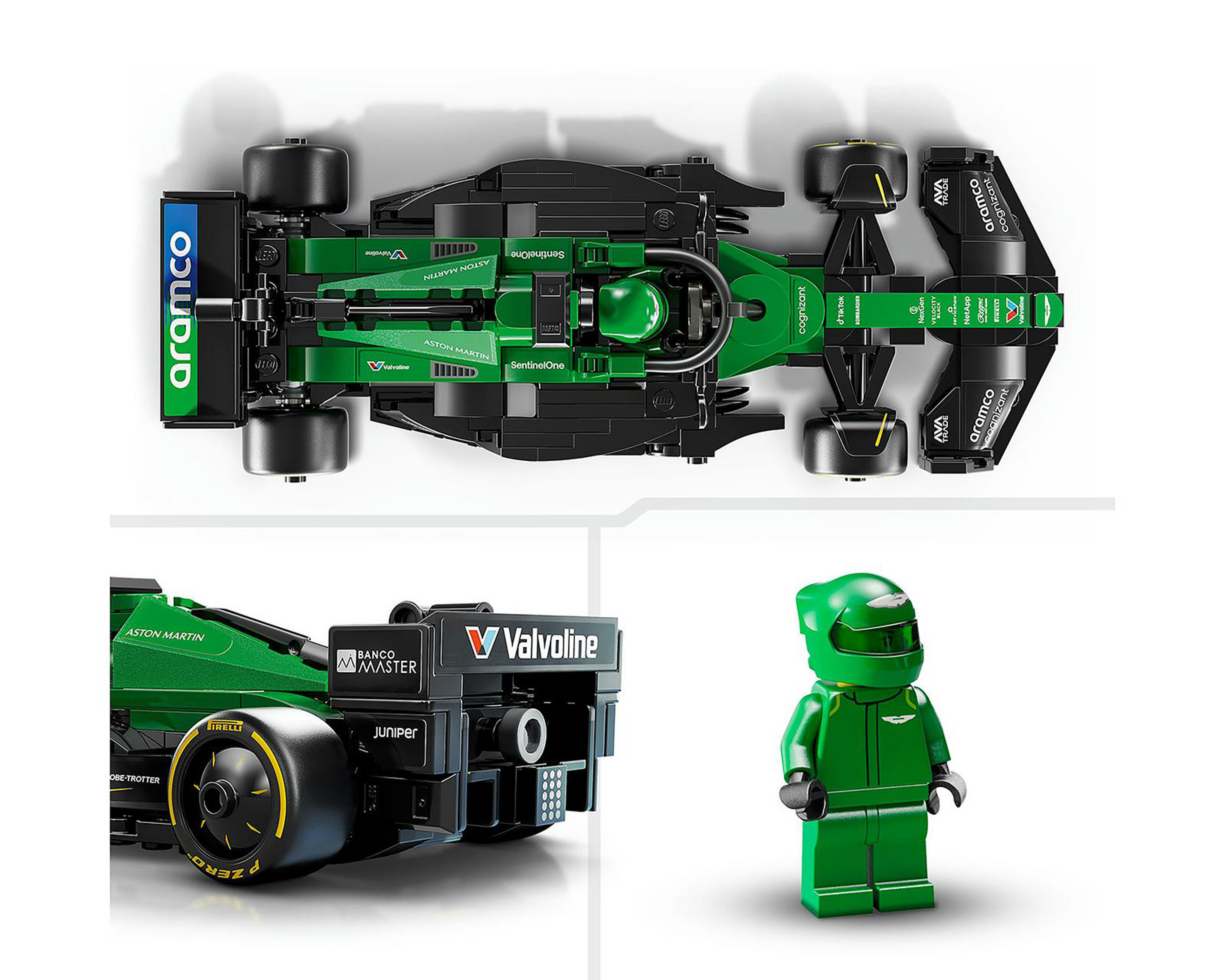 Foto 9 pulgar | LEGO Speed Champions: Coche de Carreras Aston Martin Aramco F1