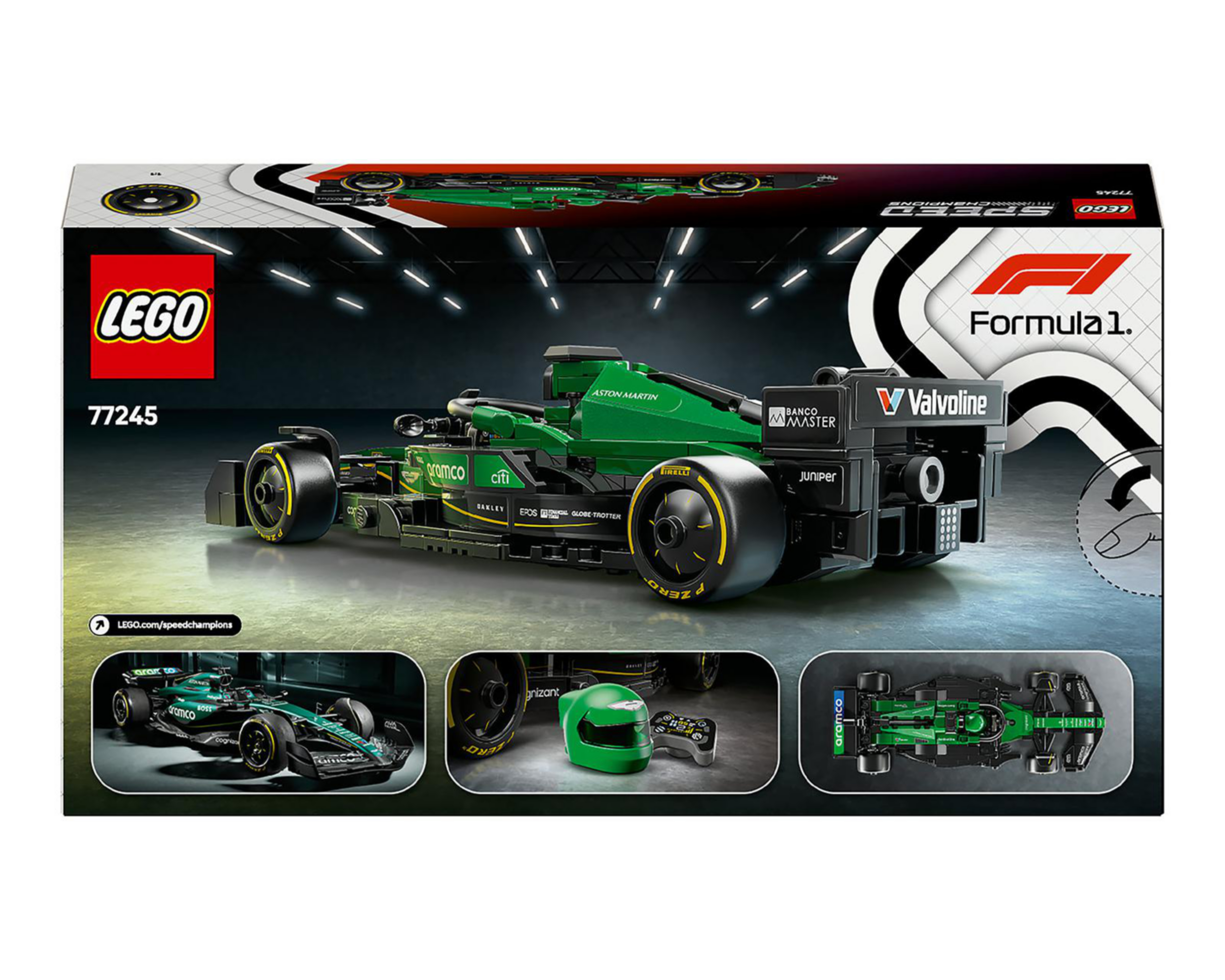 Foto 10 pulgar | LEGO Speed Champions: Coche de Carreras Aston Martin Aramco F1