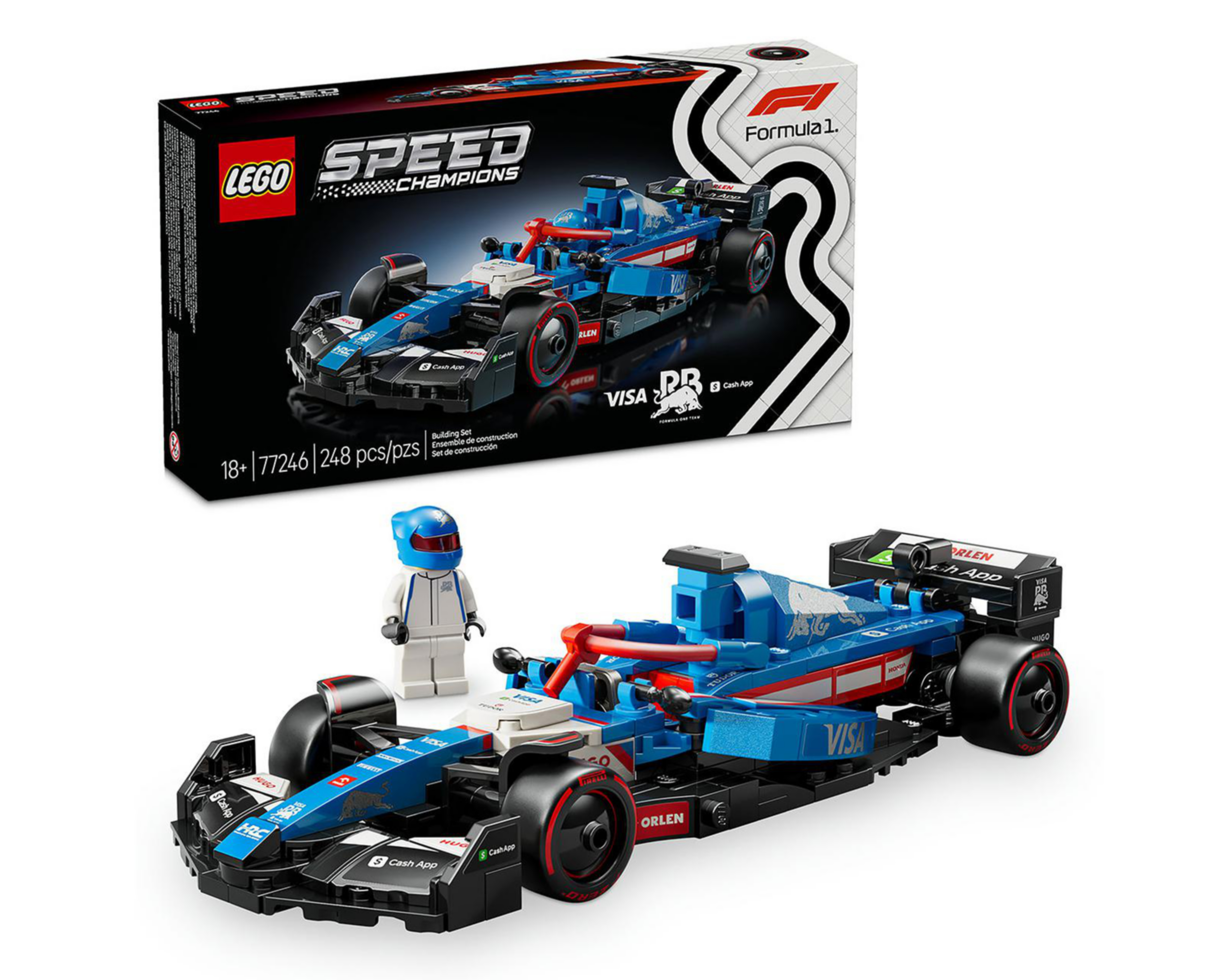 Foto 2 pulgar | LEGO Speed Champions: Coche de Carreras Visa Cash App RB VCARB 01 F1