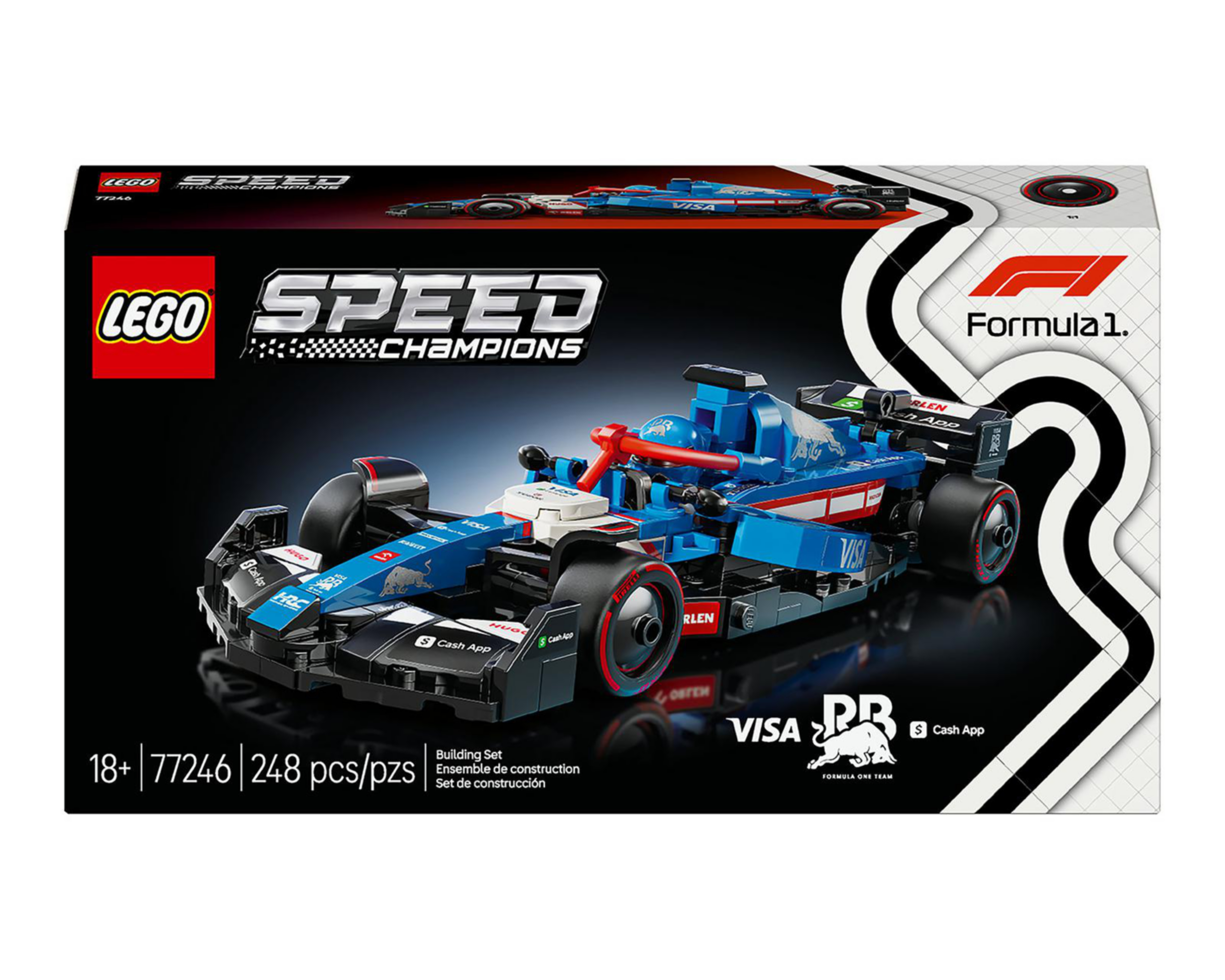 Foto 3 pulgar | LEGO Speed Champions: Coche de Carreras Visa Cash App RB VCARB 01 F1