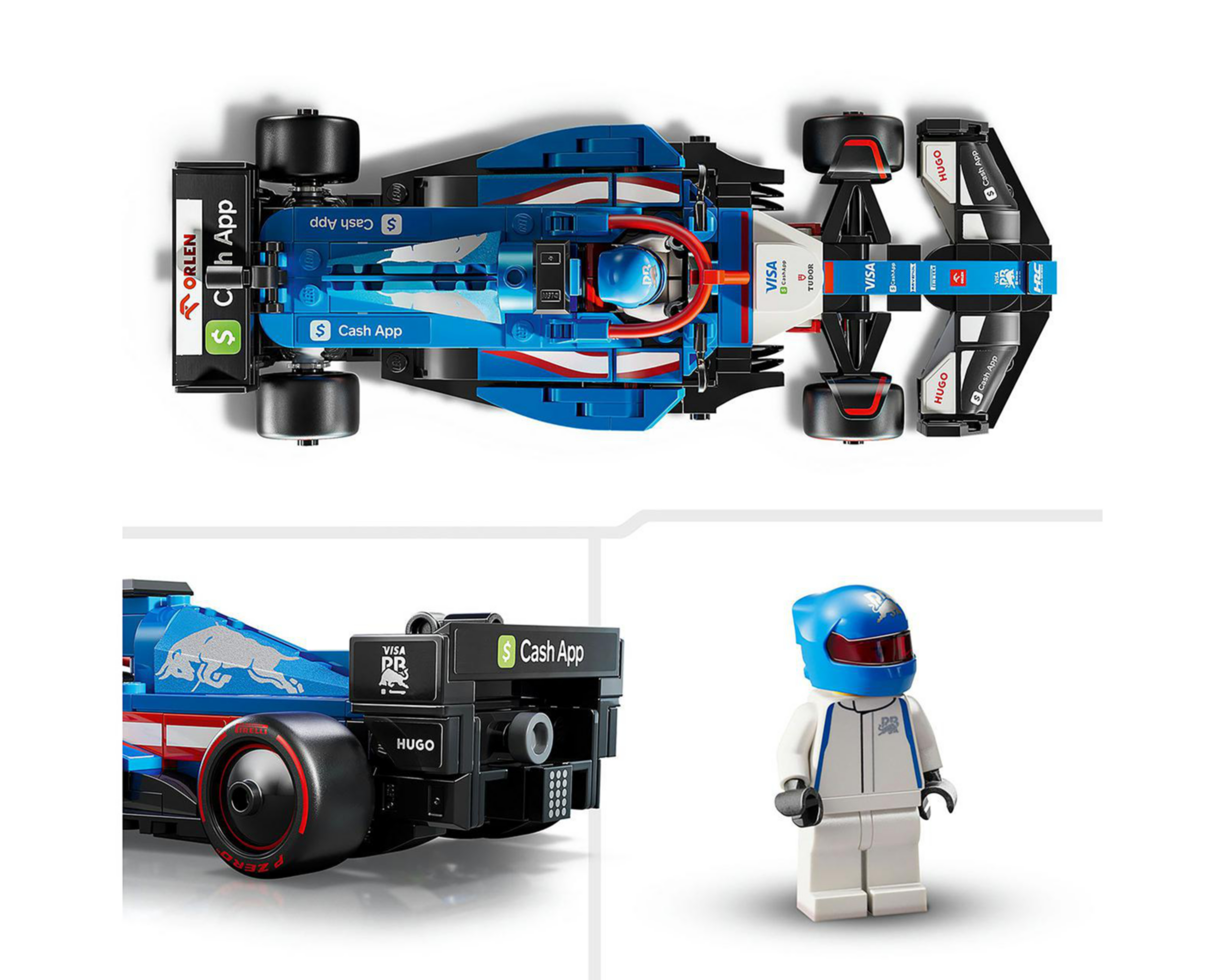 Foto 8 pulgar | LEGO Speed Champions: Coche de Carreras Visa Cash App RB VCARB 01 F1