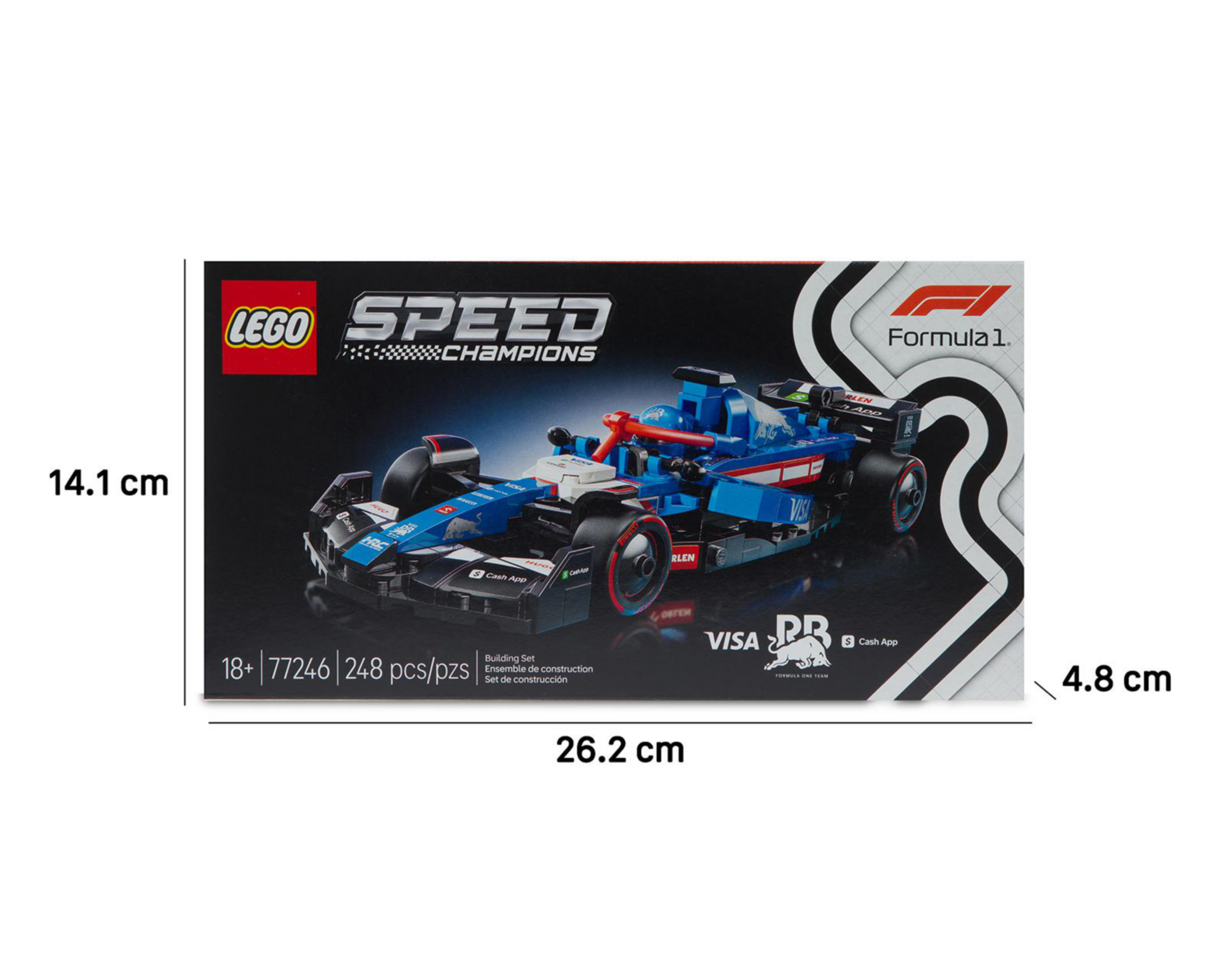 Foto 10 pulgar | LEGO Speed Champions: Coche de Carreras Visa Cash App RB VCARB 01 F1