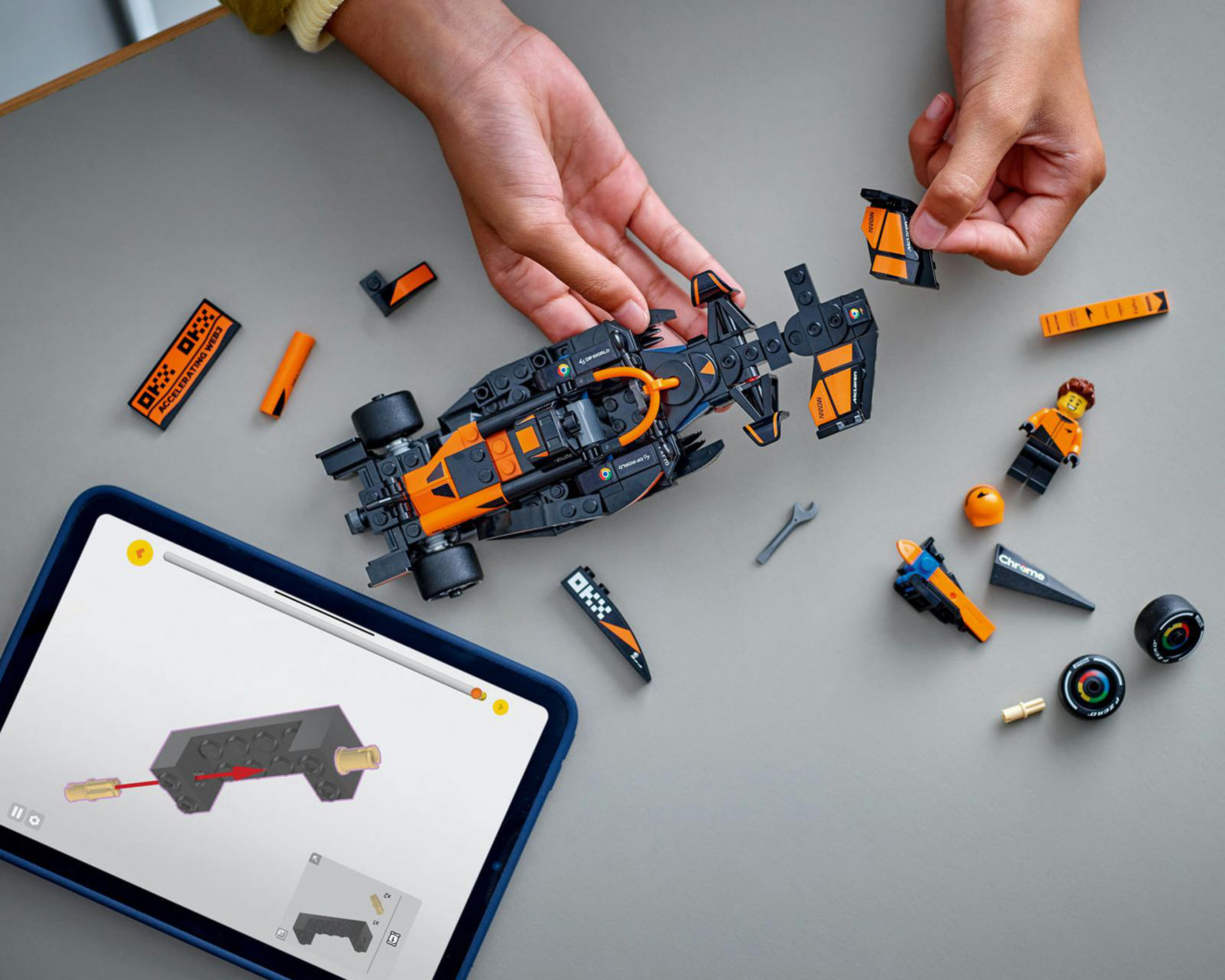 Foto 5 pulgar | LEGO Speed Champions: Coche de Carreras McLaren F1 Team MCL38
