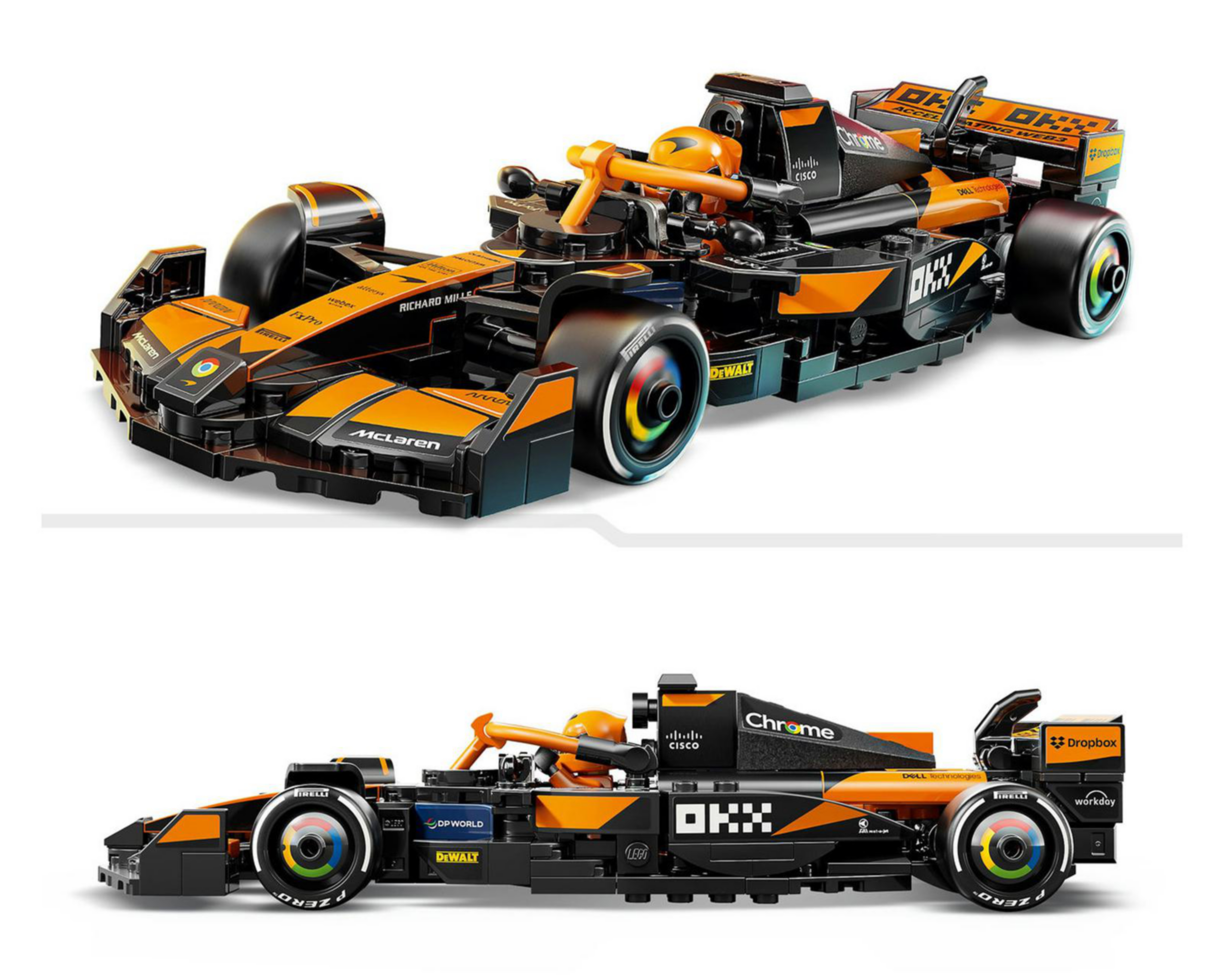 Foto 8 pulgar | LEGO Speed Champions: Coche de Carreras McLaren F1 Team MCL38