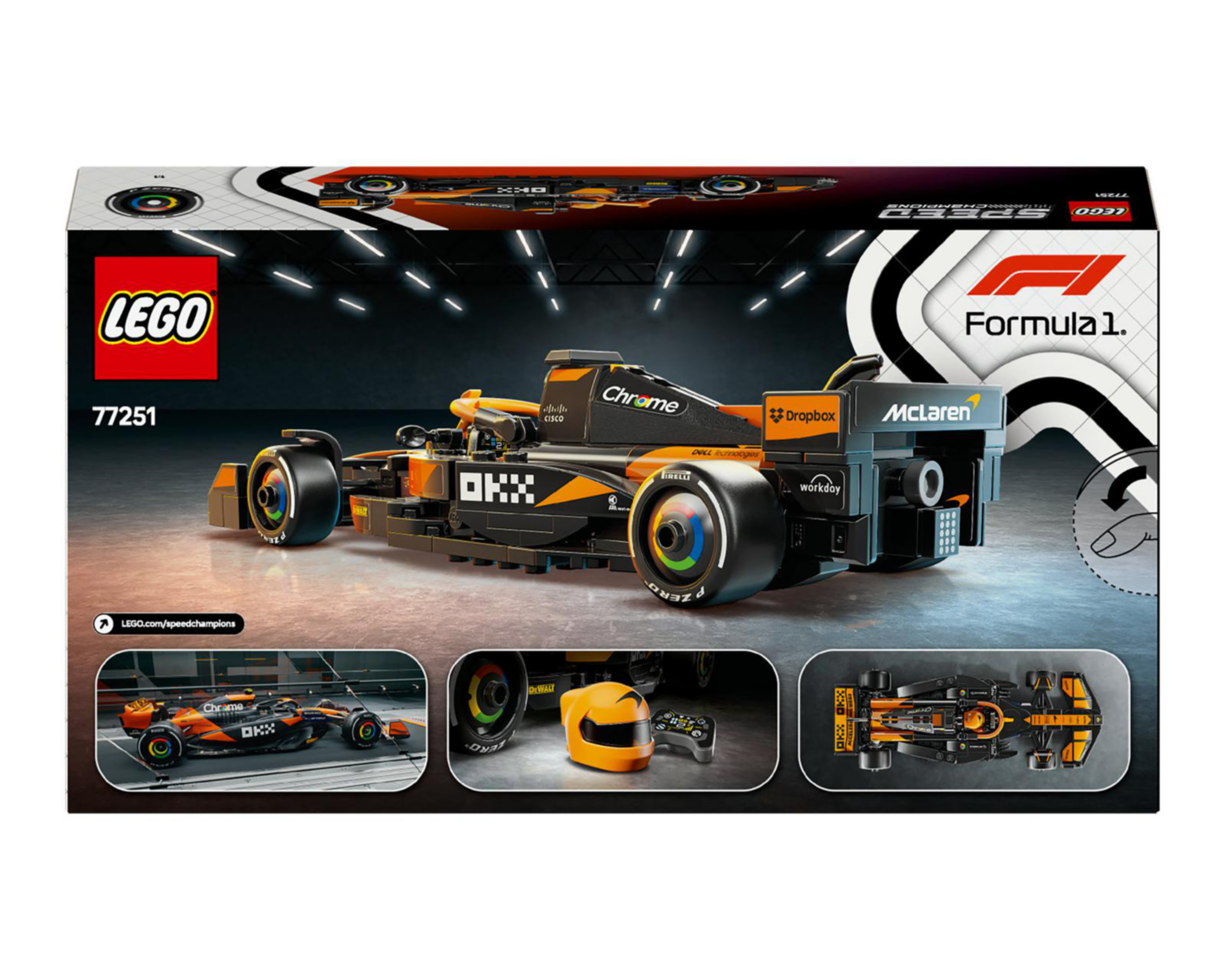 Foto 10 pulgar | LEGO Speed Champions: Coche de Carreras McLaren F1 Team MCL38