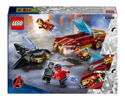 Foto 9 | LEGO Marvel: Deportivo de Iron Man y Black Panther vs. Hulk Rojo
