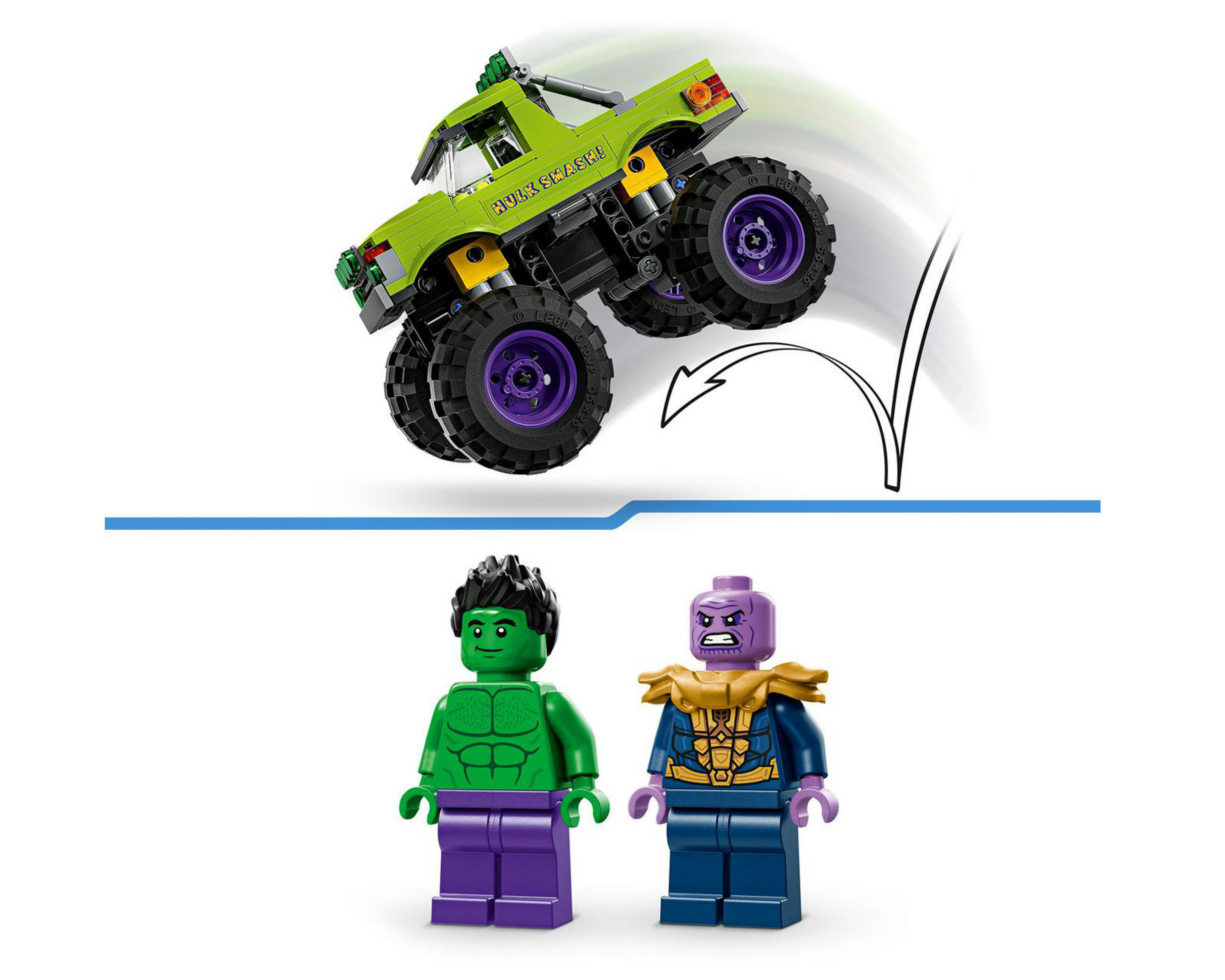 Foto 9 pulgar | LEGO Marvel: Camión de Hulk vs. Thanos