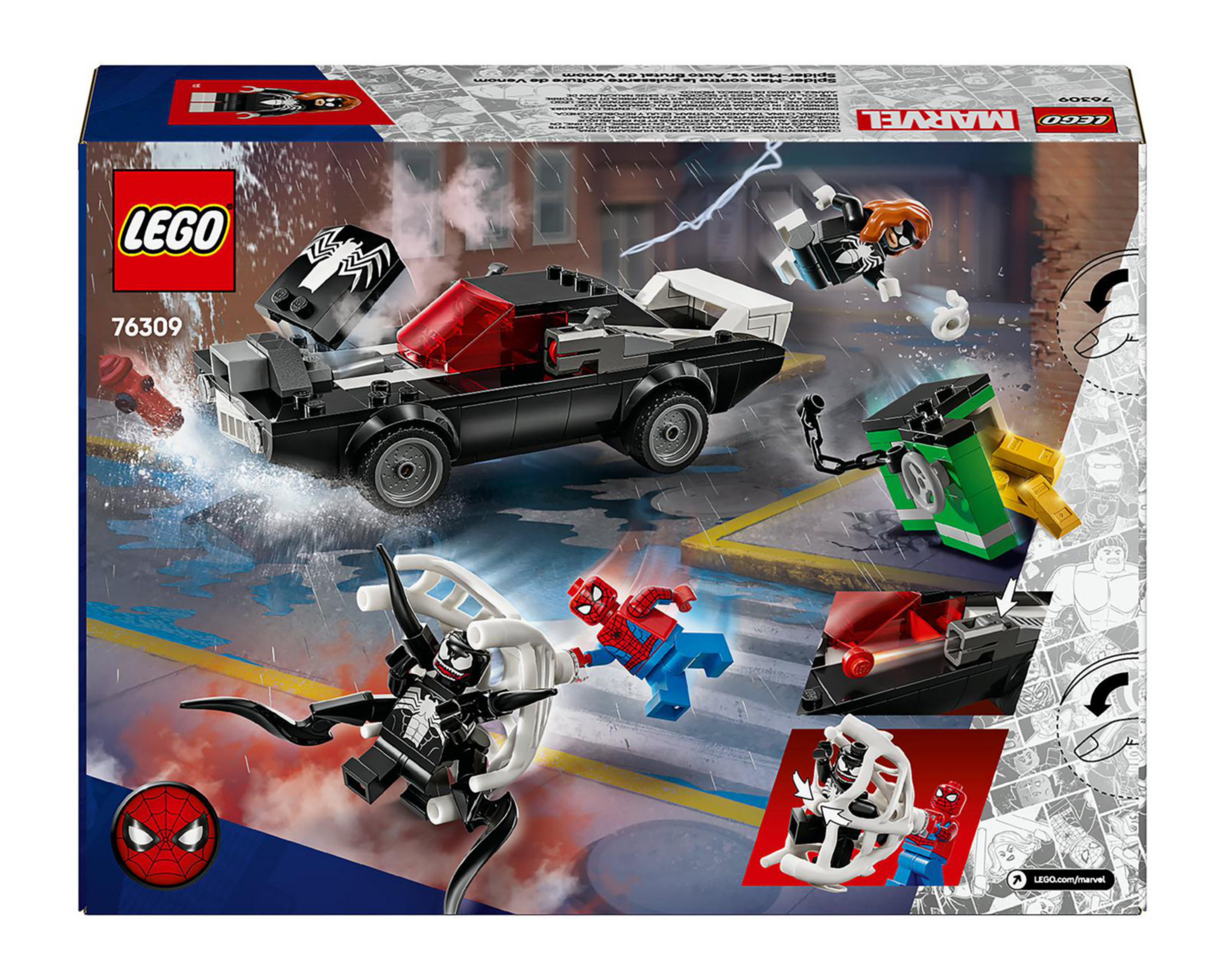 Foto 10 pulgar | LEGO Marvel: Spider-Man vs Coche Brutal de Venom